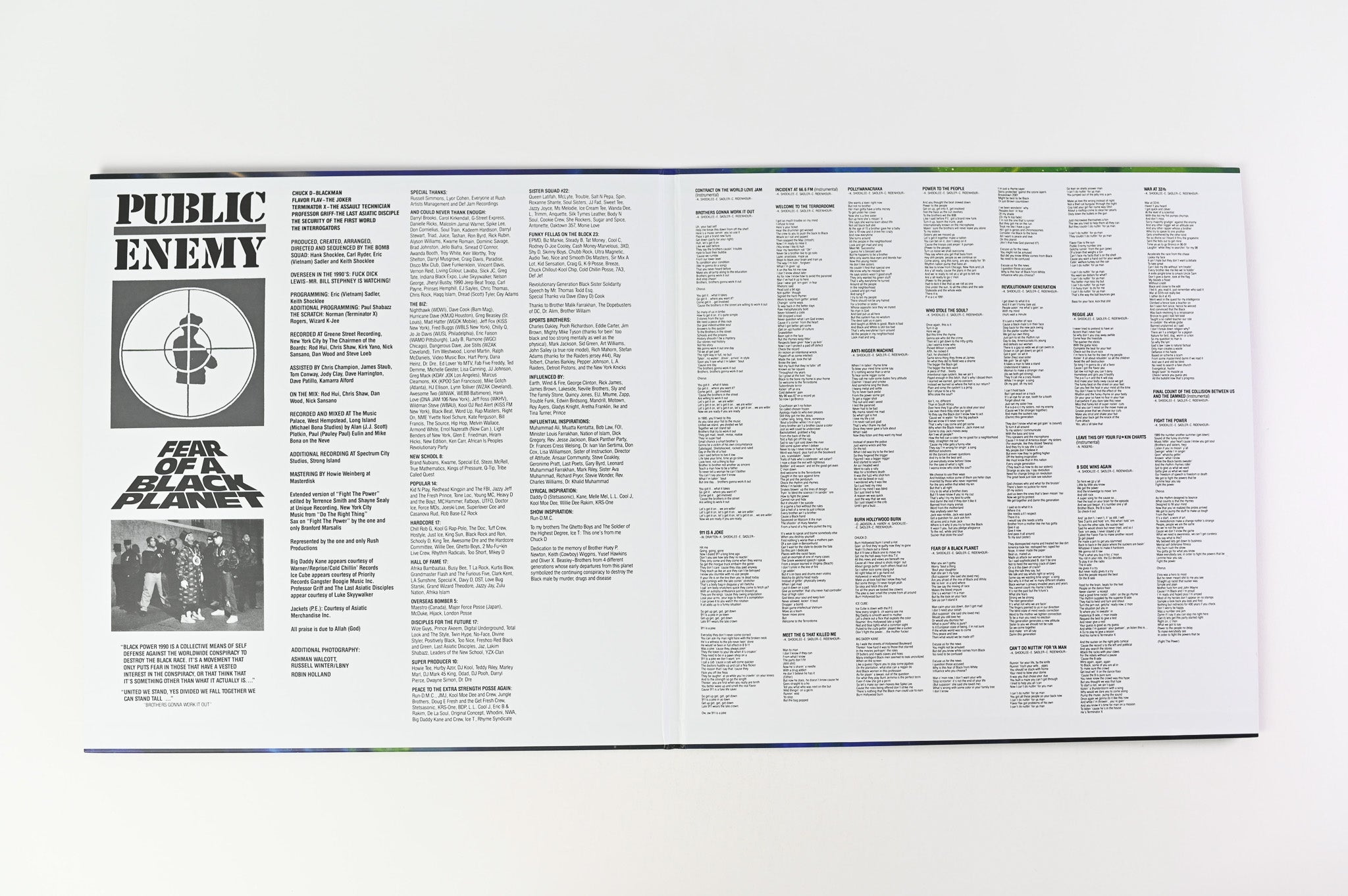 Public Enemy - Fear Of A Black Planet on Def Jam Blue and Brown Swirl Reissue