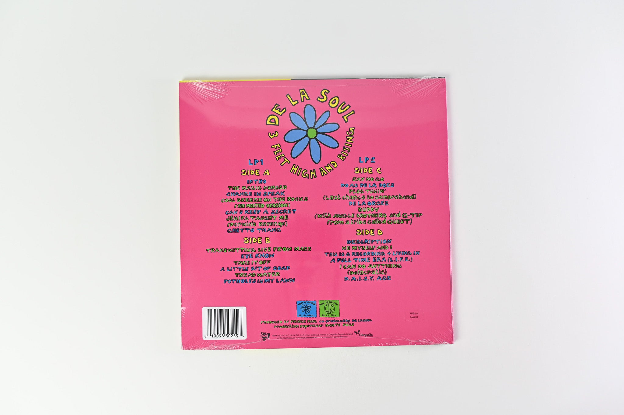 De La Soul - 3 Feet High And Rising on Chrysalis Opaque Orange Reissue Sealed