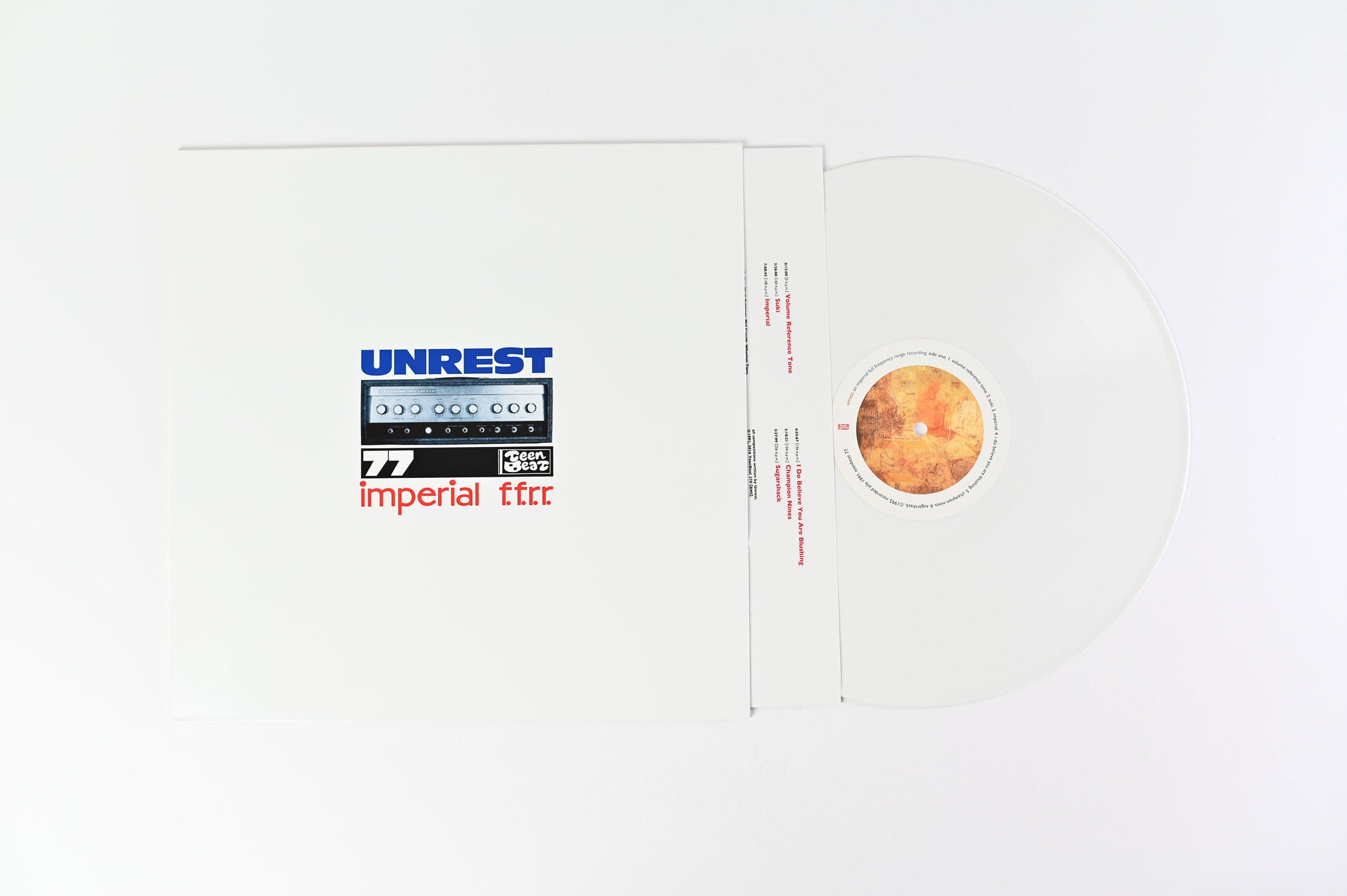 Unrest - Imperial F.F.R.R. on Teenbeat White Vinyl Reissue