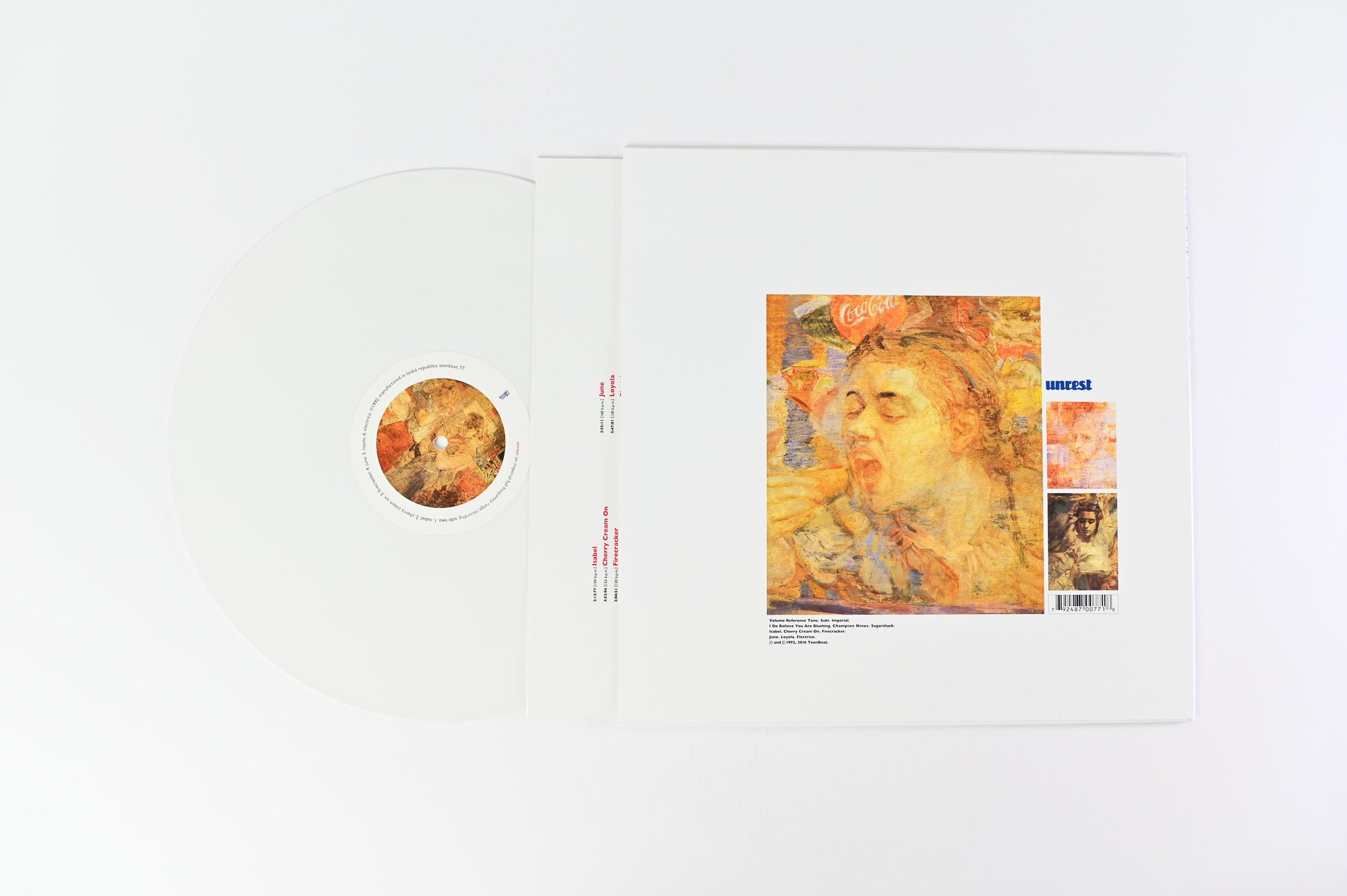 Unrest - Imperial F.F.R.R. on Teenbeat White Vinyl Reissue