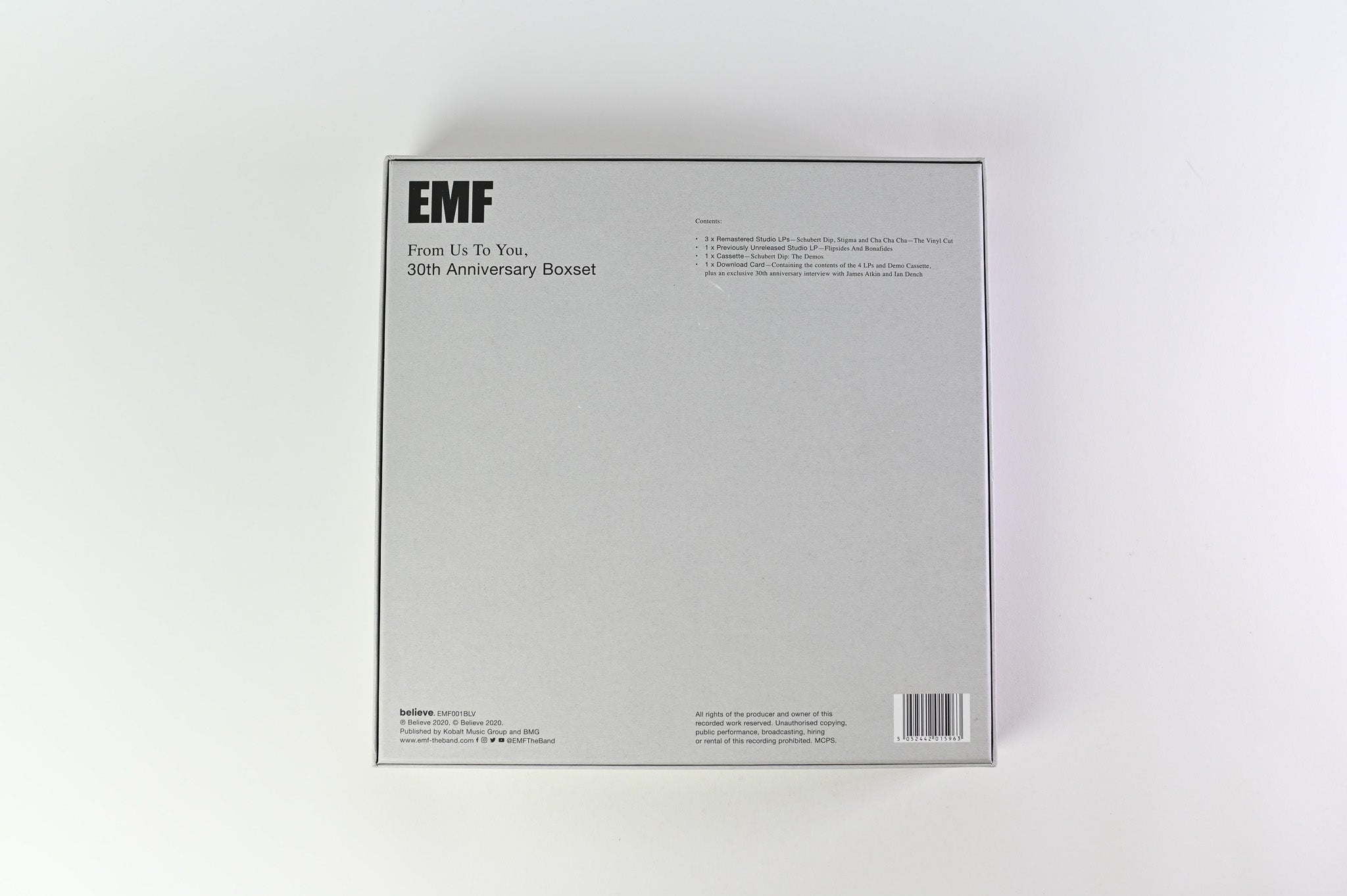 EMF - From Us To You, 30th Anniversary Boxset on Believe Box Set