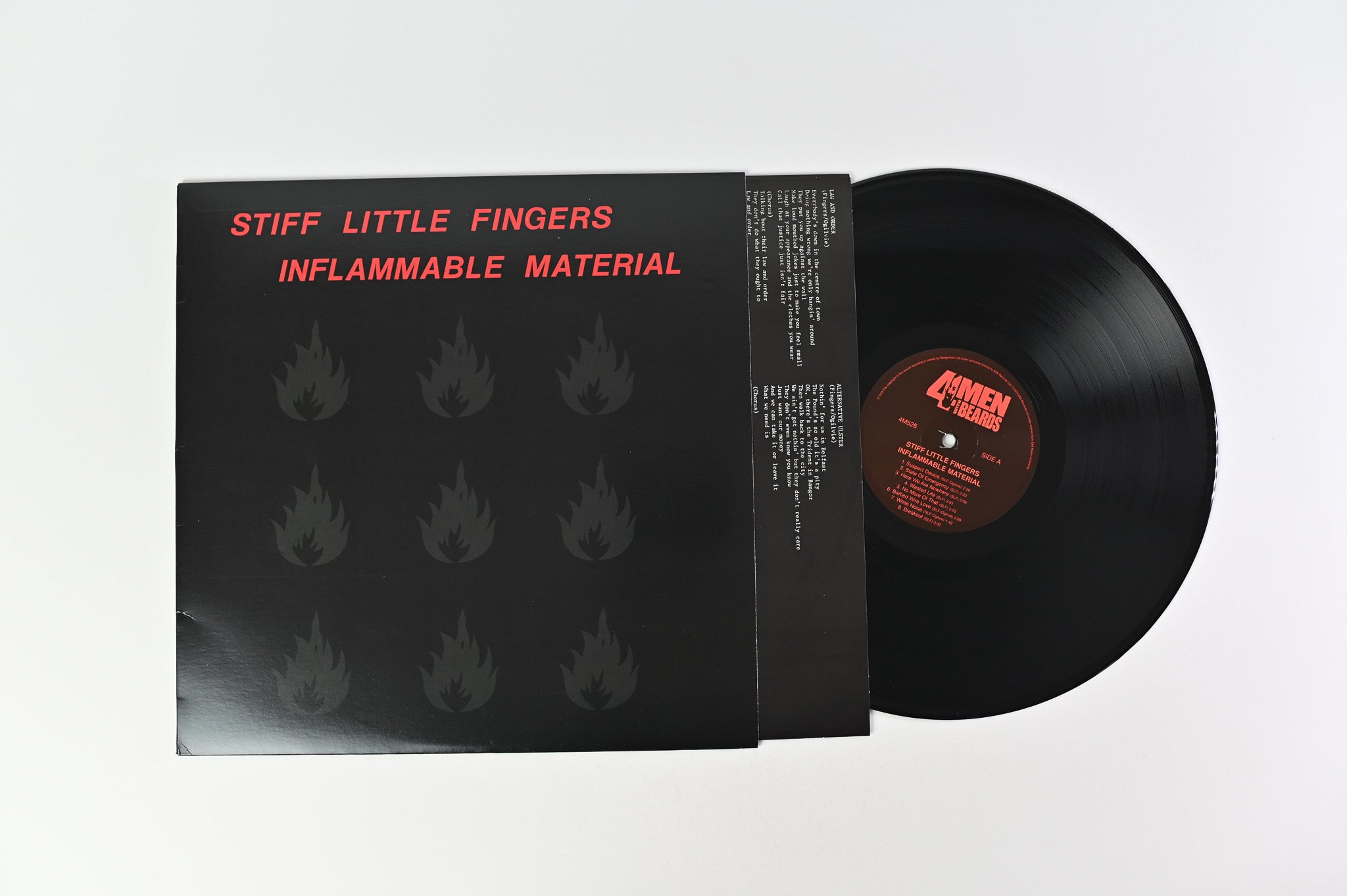 Stiff Little Fingers - Inflammable Material on 4 Men With Beards Reissue
