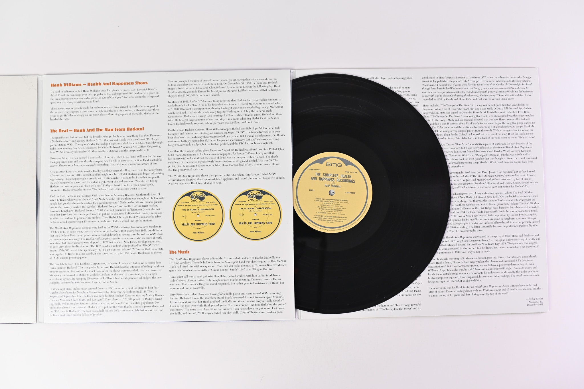 Hank Williams - The Complete Health & Happiness Recordings on BMG