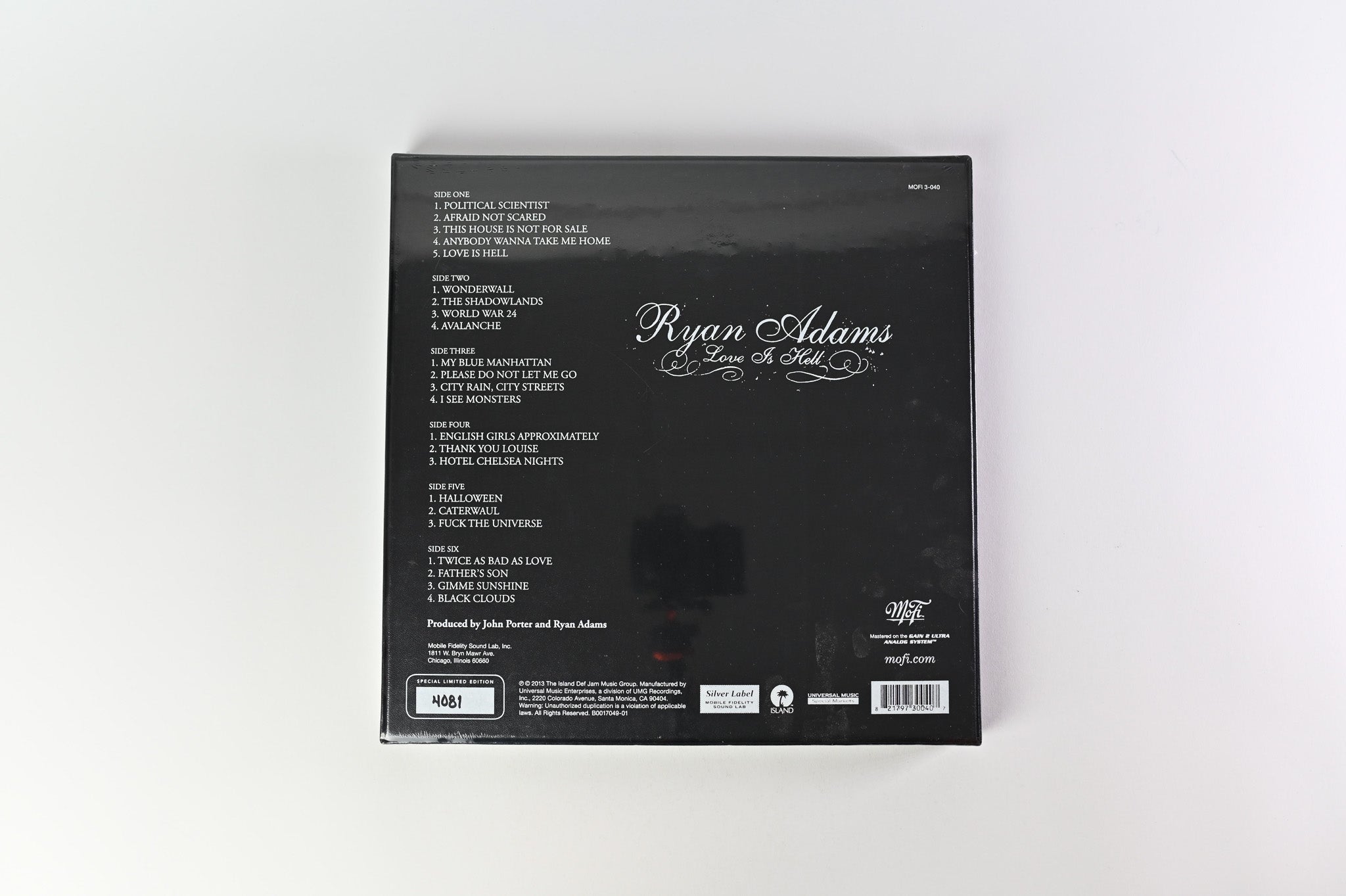 Ryan Adams - Love Is Hell SEALED Limited Edition Reissue Numbered Box Set on Mobile Fidelity Sound Lab