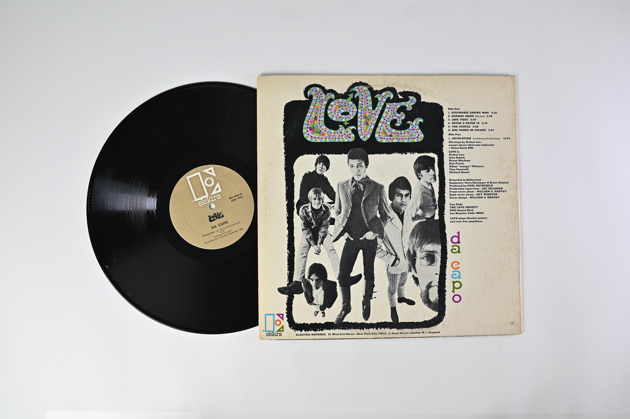Love - Da Capo on Elektra Tan Label Mono