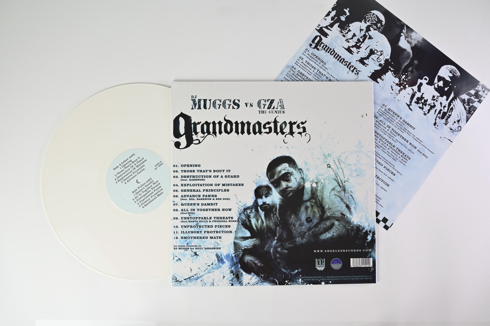 DJ Muggs / GZA - Grandmasters White Vinyl Unofficial Pressing