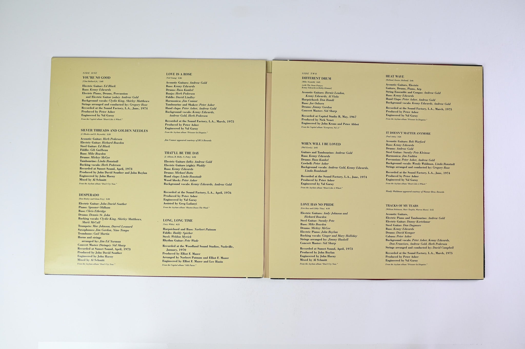 Linda Ronstadt - Greatest Hits on DCC Compact Classics Ltd Numbered Reissue