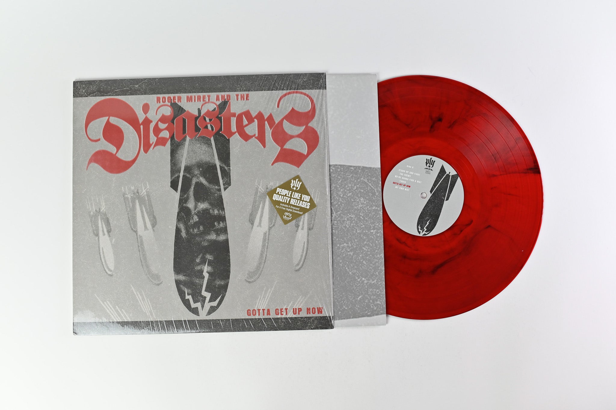 Roger Miret & The Disasters - Gotta Get Up Now on People You Like Limited Red With Black Streaks