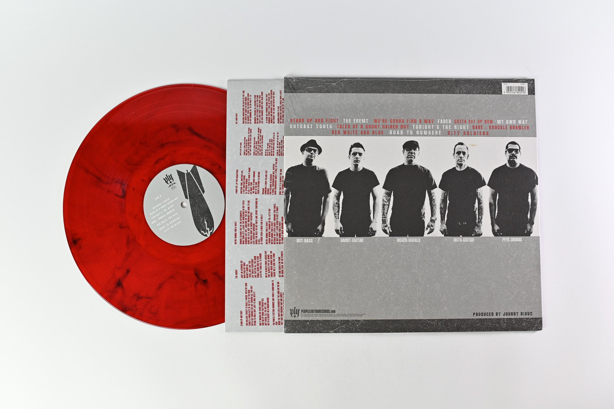 Roger Miret & The Disasters - Gotta Get Up Now on People You Like Limited Red With Black Streaks
