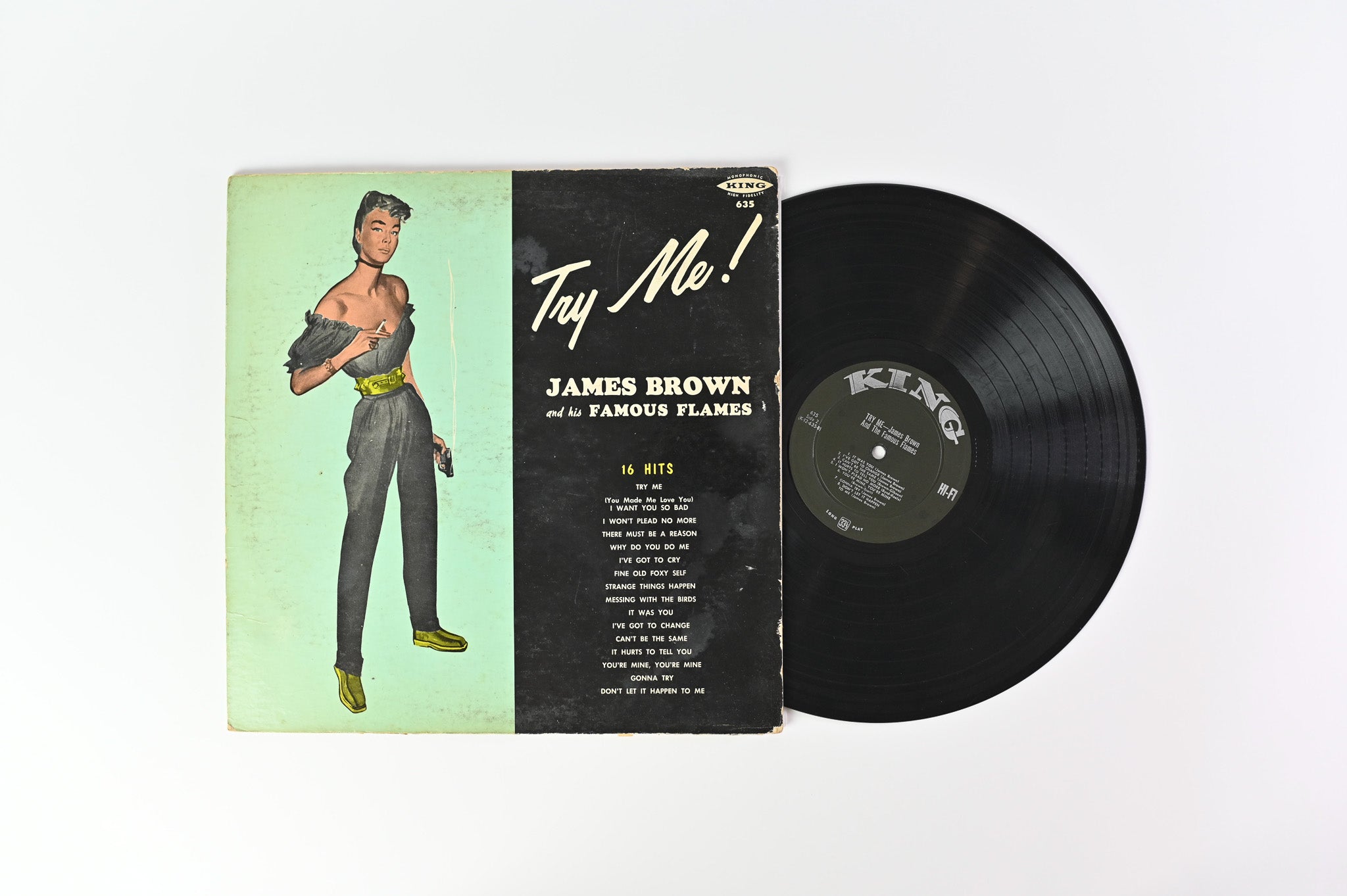 James Brown & The Famous Flames - Try Me! on King Smoking Gun Cover