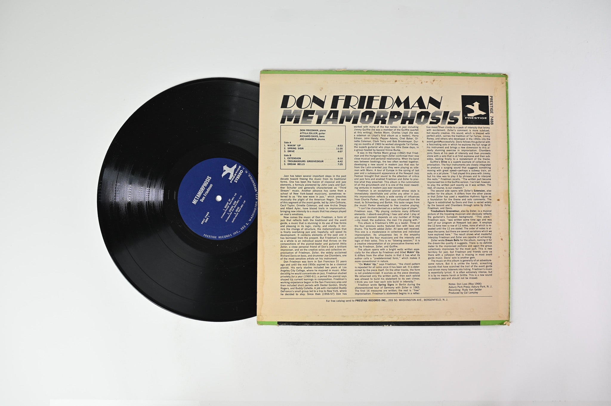 Don Friedman - Metamorphosis on Prestige – PRST 7488 Stereo
