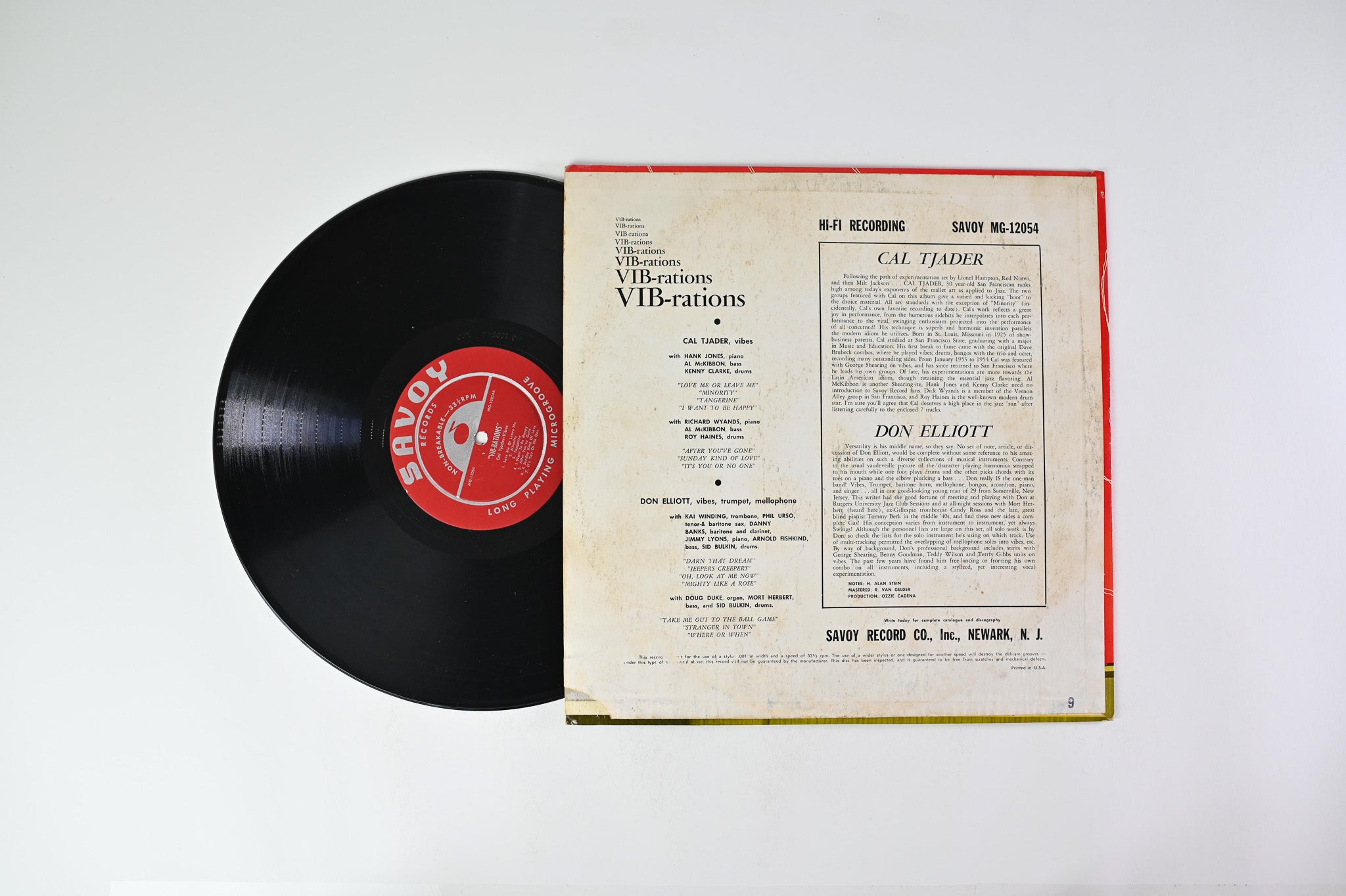 Cal Tjader / Don Elliott – Vib-Rations on Savoy Records