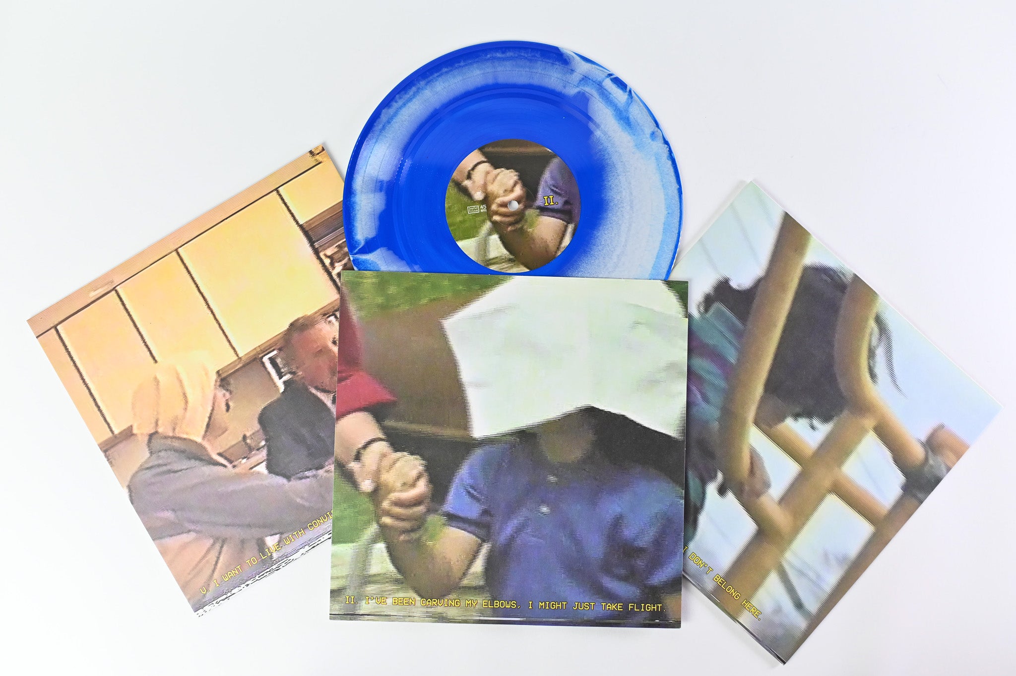 Why? - Aokohio on Joyful Noise Recordings Limited, Numbered on Blue/Yellow/Red & Bone Vinyl 45 RPM