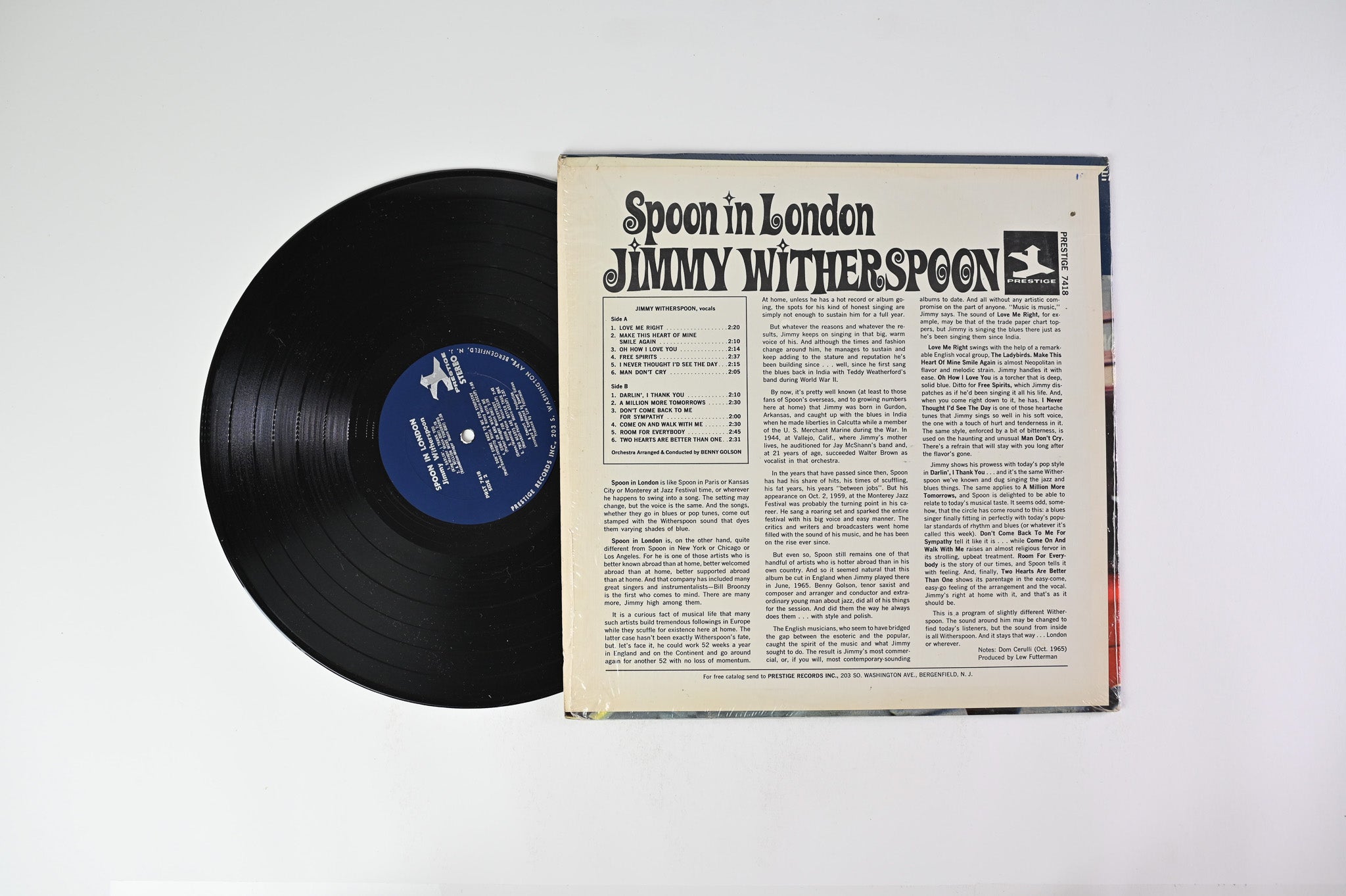 Jimmy Witherspoon - Spoon In London on Prestige – PRST 7418