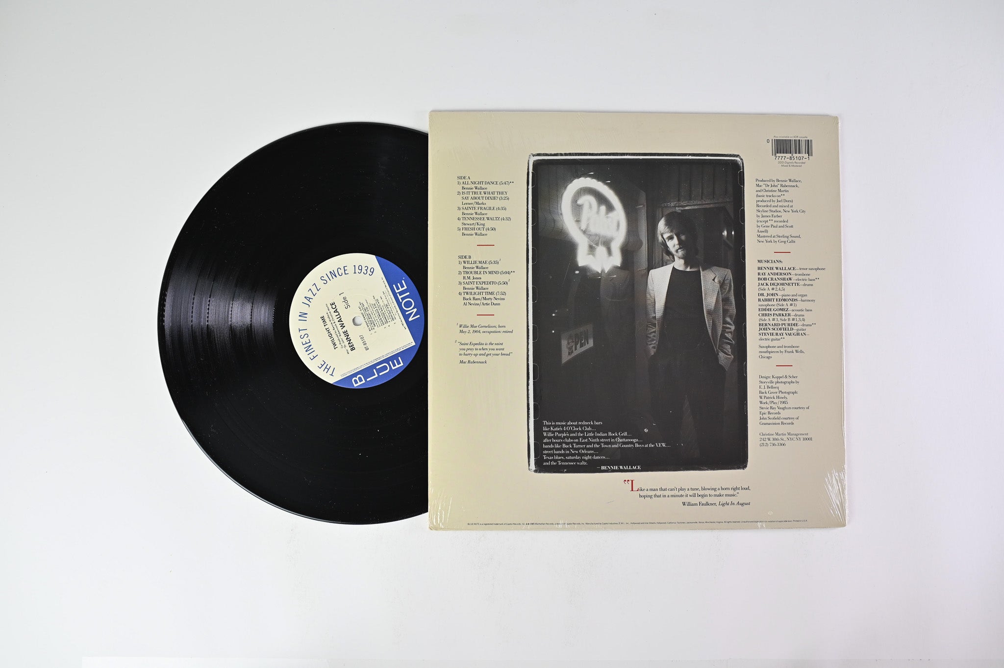 Bennie Wallace - Twilight Time on Blue Note – BT 85107