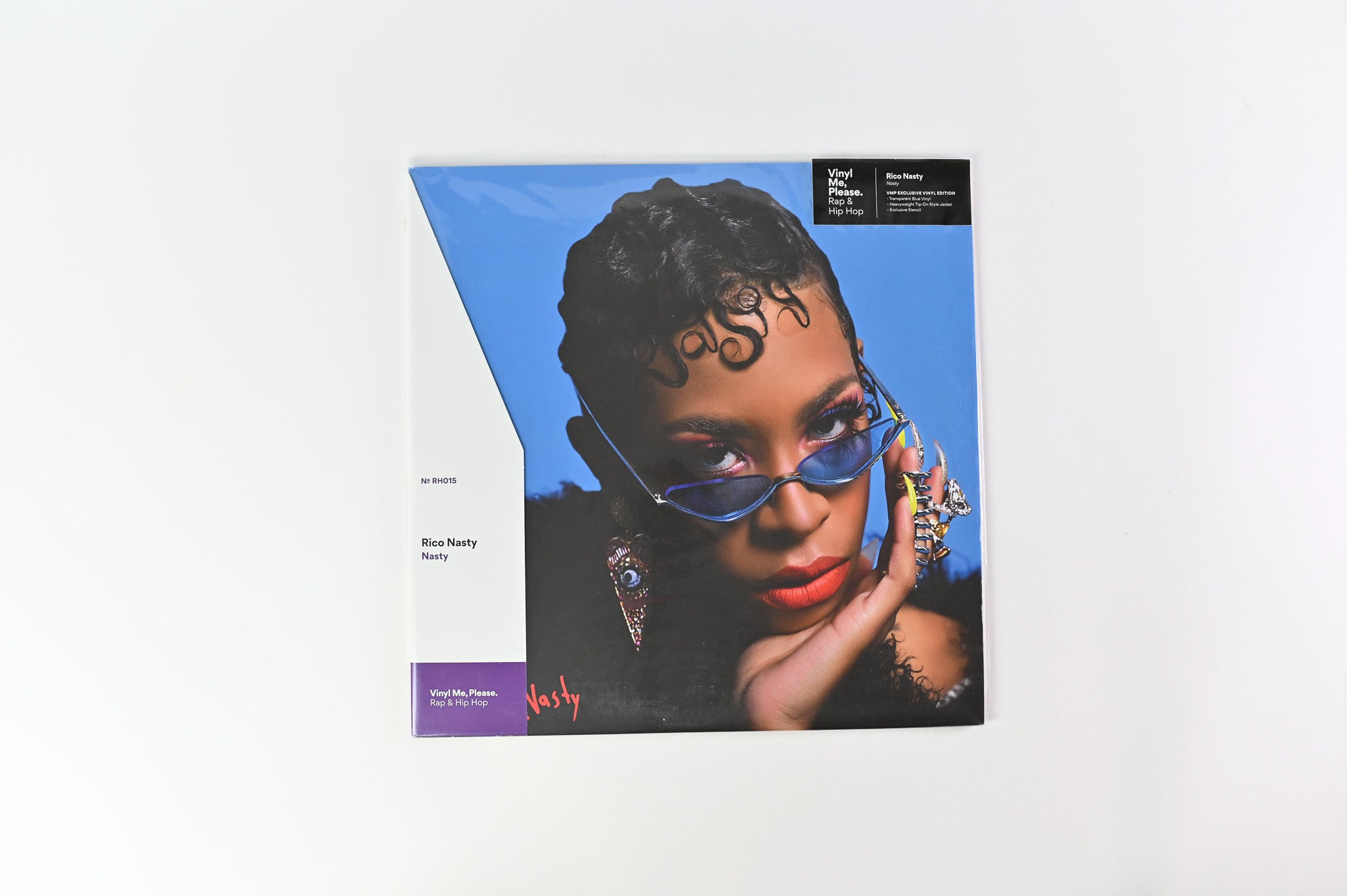 Rico Nasty - Nasty on Atlantic, Vinyl Me Please Club Edition Blue Transparent Vinyl