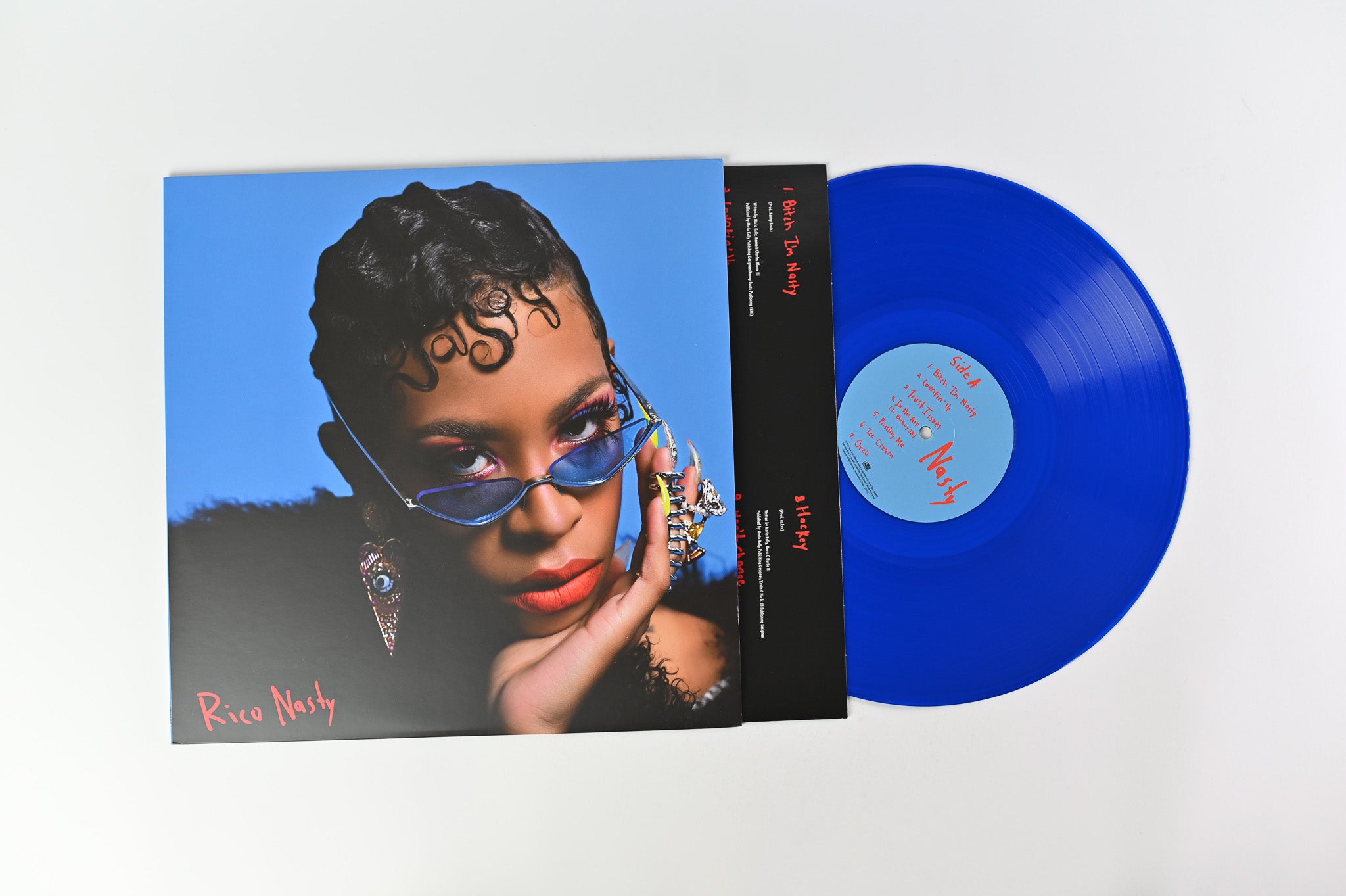 Rico Nasty - Nasty on Atlantic, Vinyl Me Please Club Edition Blue Transparent Vinyl