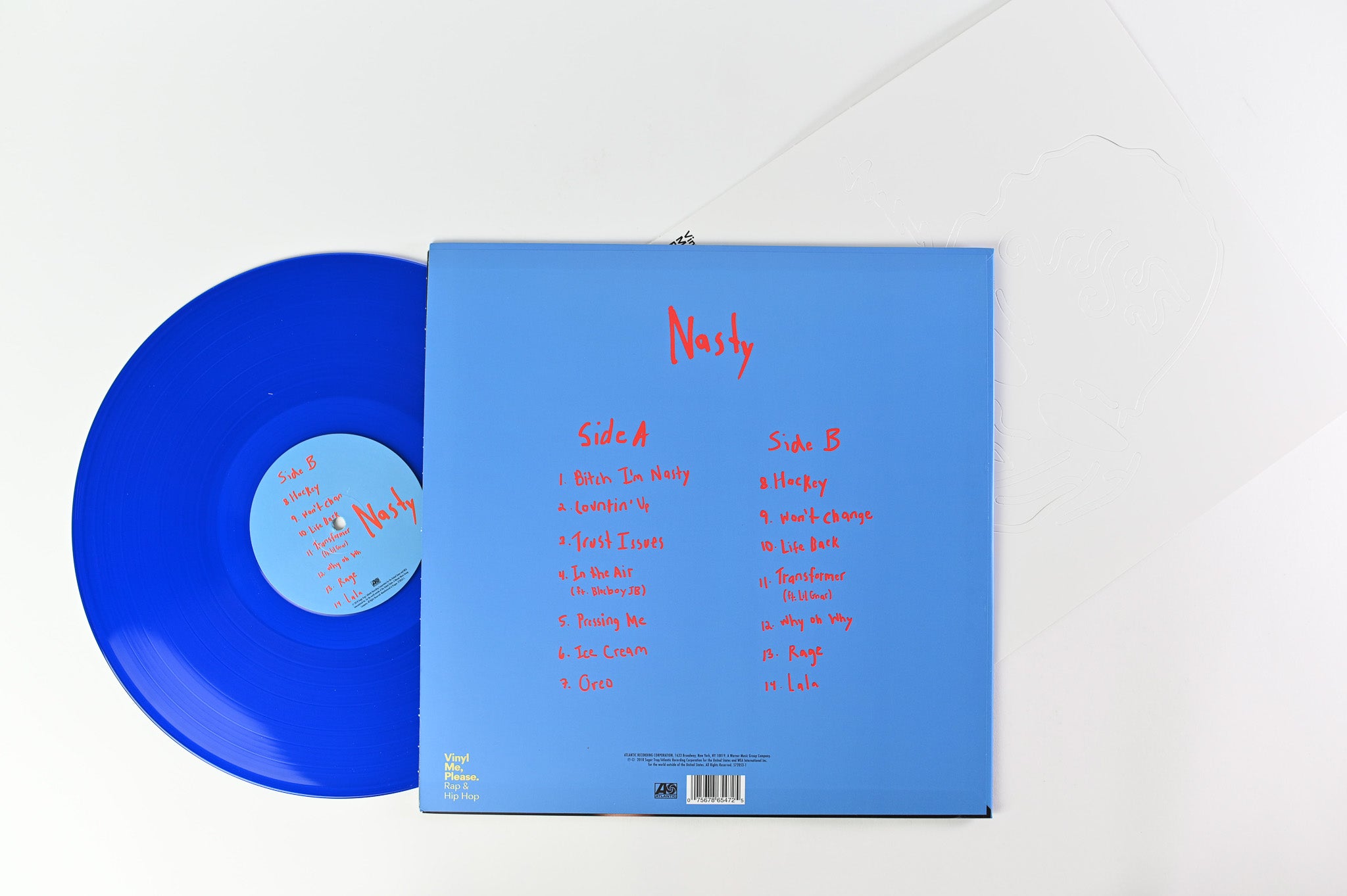 Rico Nasty - Nasty on Atlantic, Vinyl Me Please Club Edition Blue Transparent Vinyl
