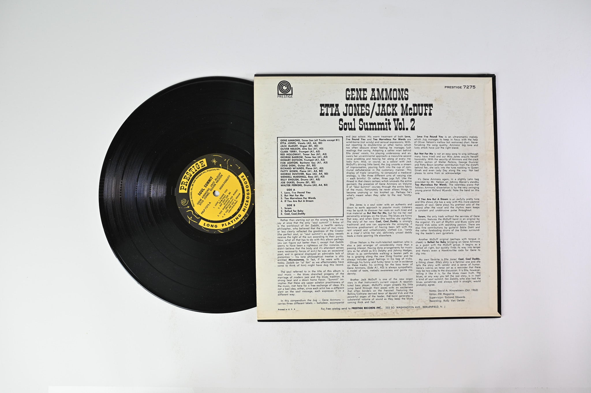 Gene Ammons Etta Jones Jack McDuff  - Soul Summit Vol 2 on Prestige