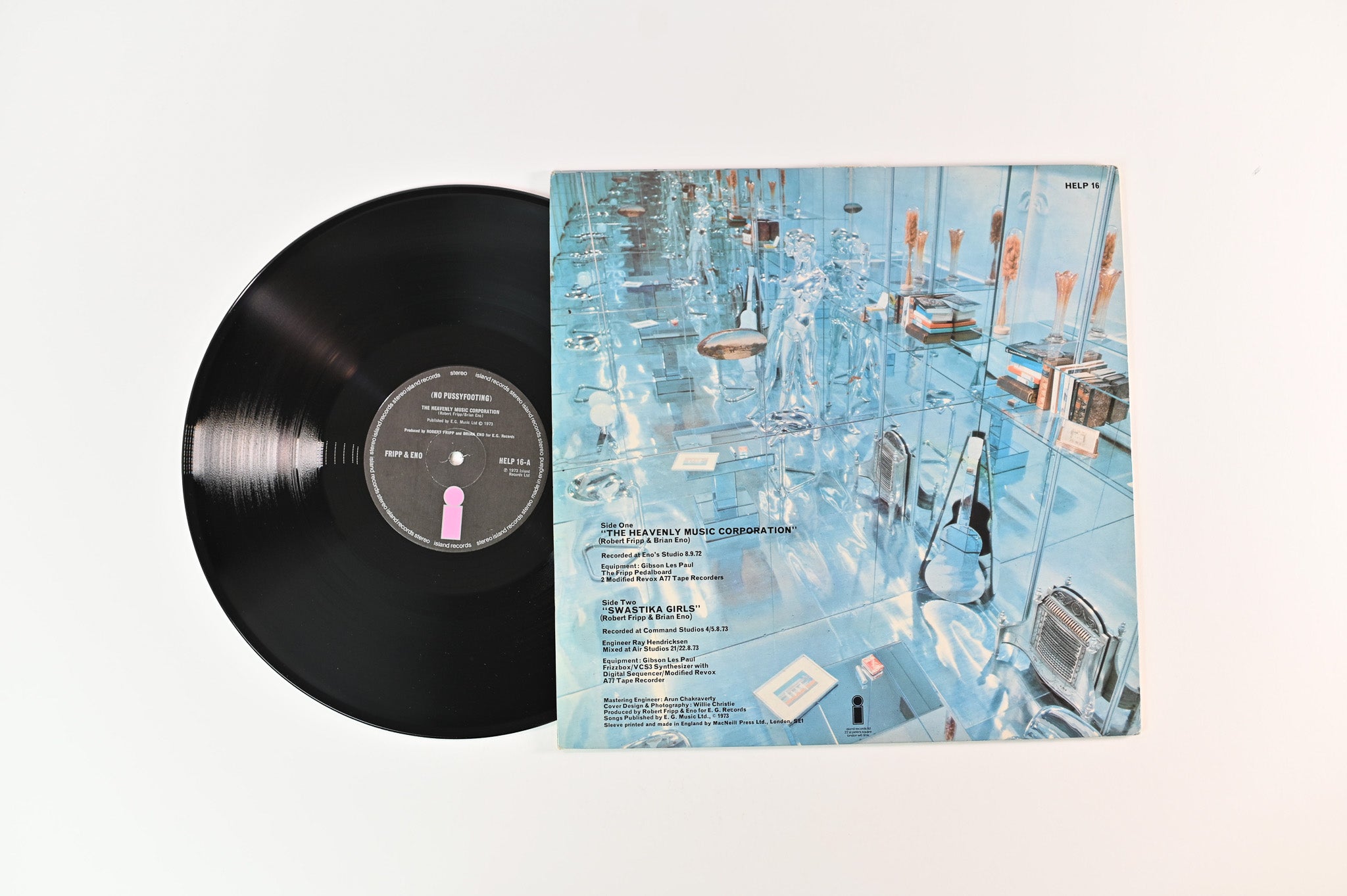 Fripp & Eno - (No Pussyfooting) on Island UK Press