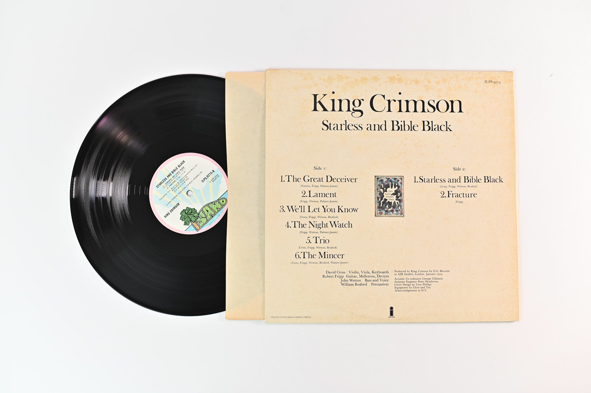 King Crimson - Starless And Bible Black on Island UK Press