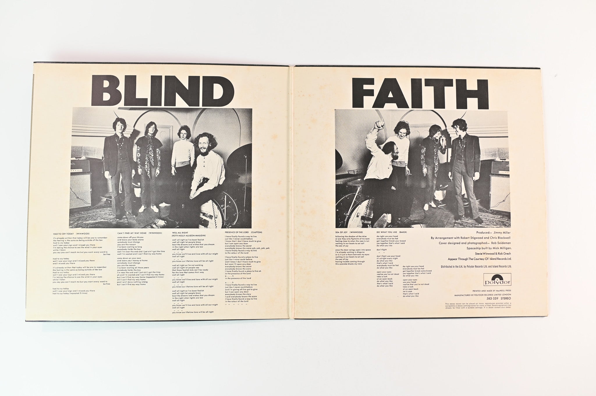 Blind Faith - Blind Faith on Polydor UK Pressing