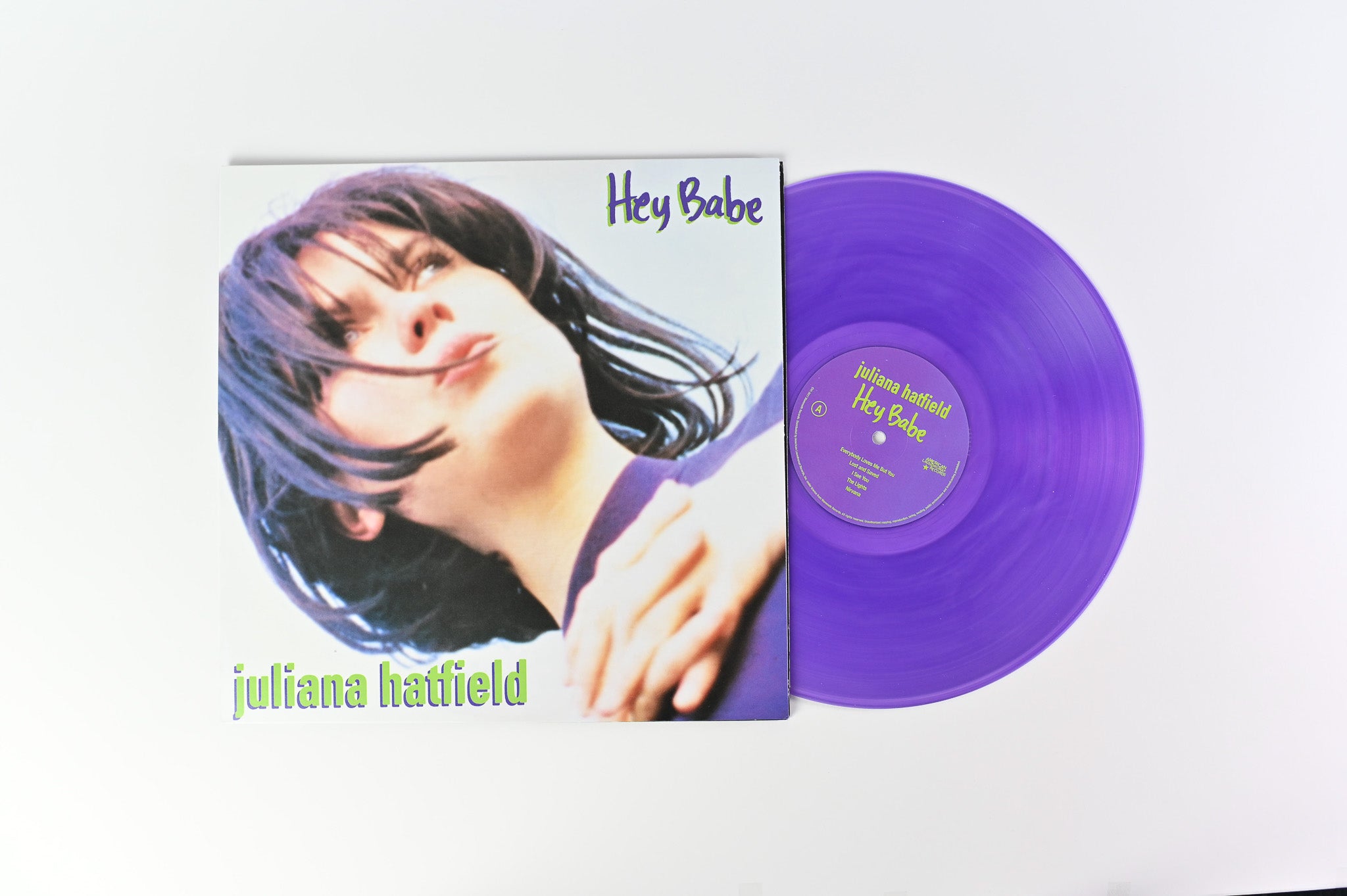 Juliana Hatfield - Hey Babe on American Laundromat Records Amethyst Purple Translucent