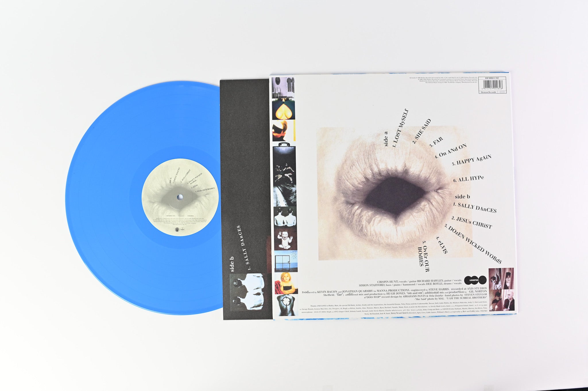 Longpigs - The Sun Is Often Out on Demon Records Blue Vinyl