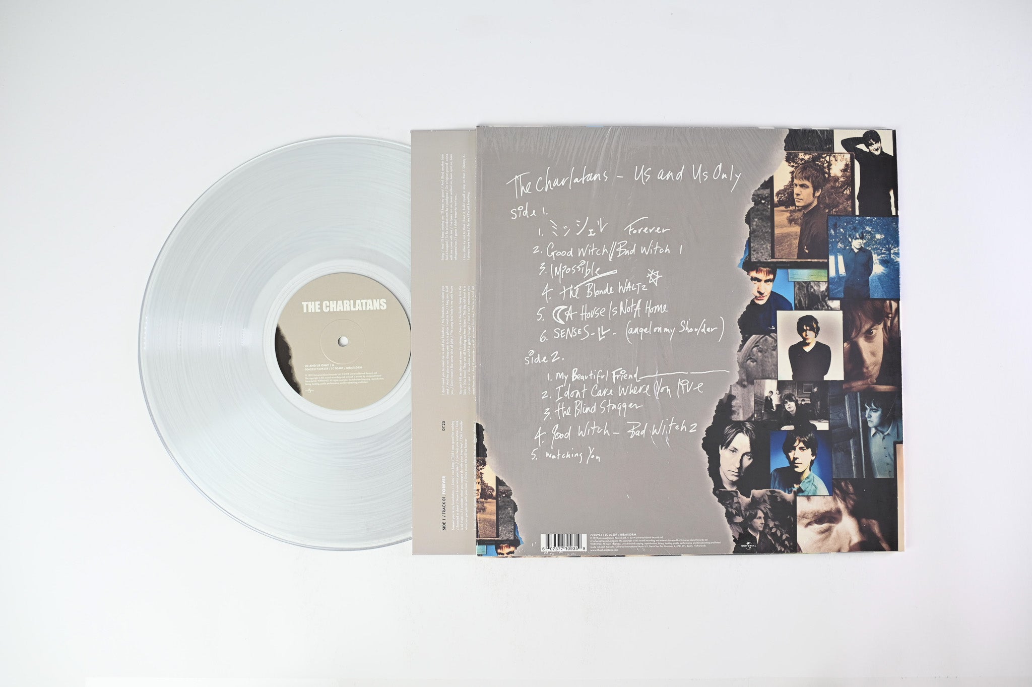 The Charlatans - Us And Us Only on Universal - Clear Vinyl