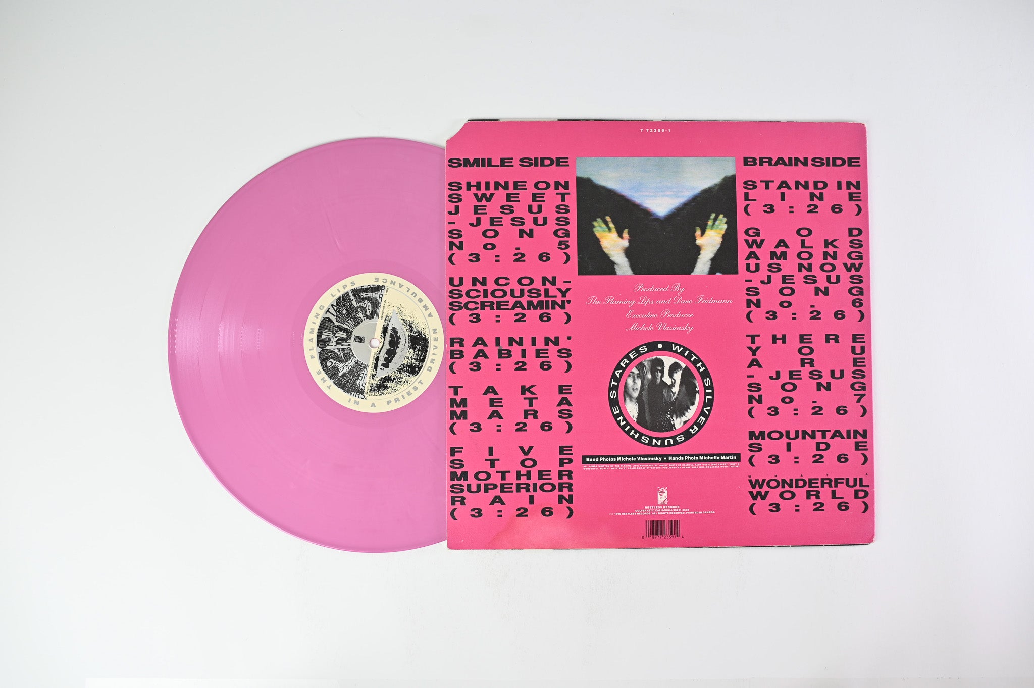 The Flaming Lips - In A Priest Driven Ambulance on Restless Records - Violet Mix Vinyl