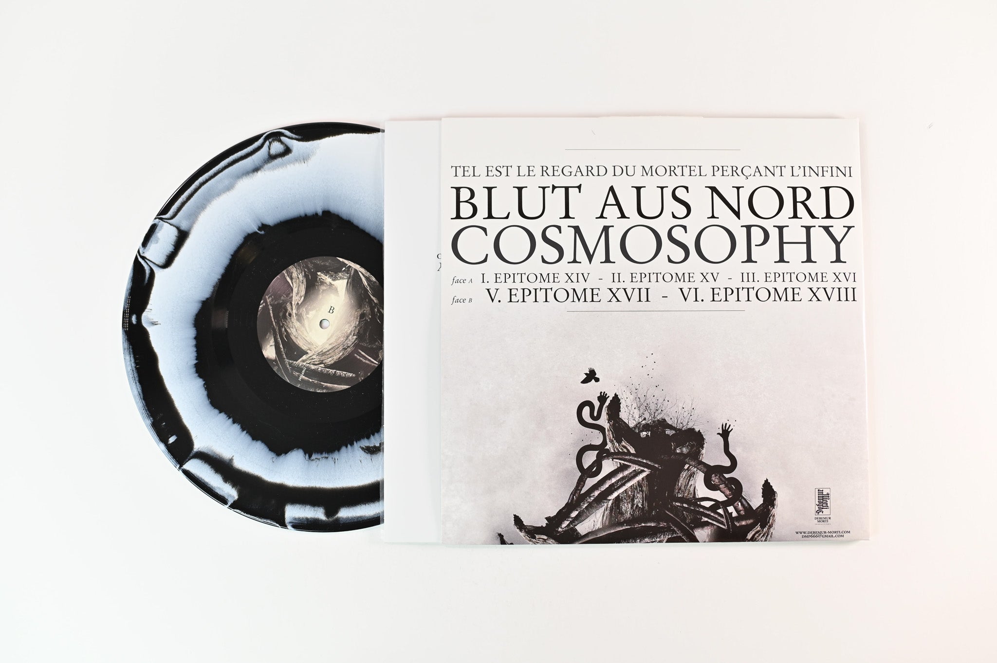 Blut Aus Nord - 777 - Cosmosophy on Debemur Morti Productions - Black/White Starburst colored vinyl