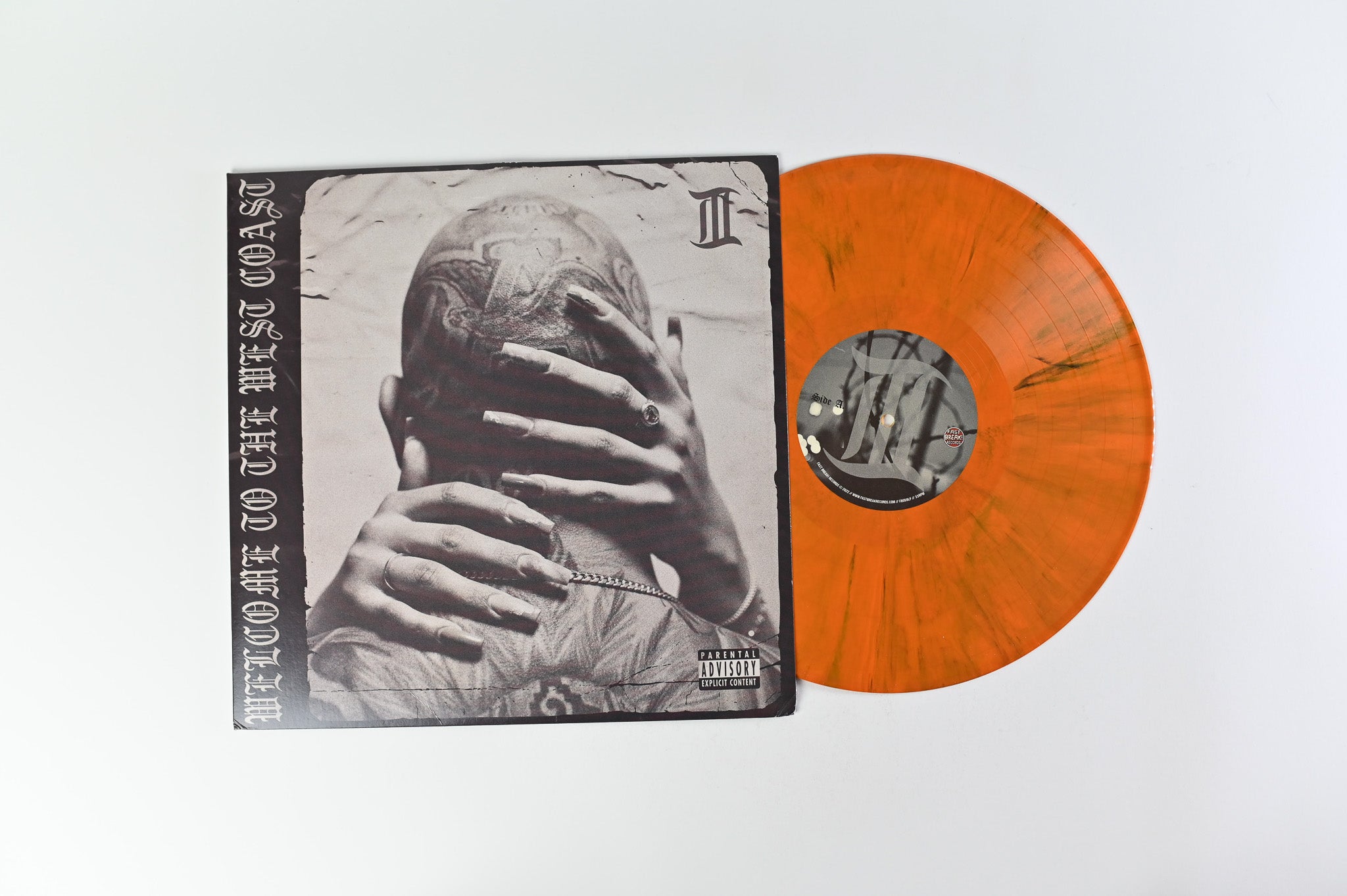 Lionheart - Welcome To The West Coast III on Fast Break Orange & Black Marble