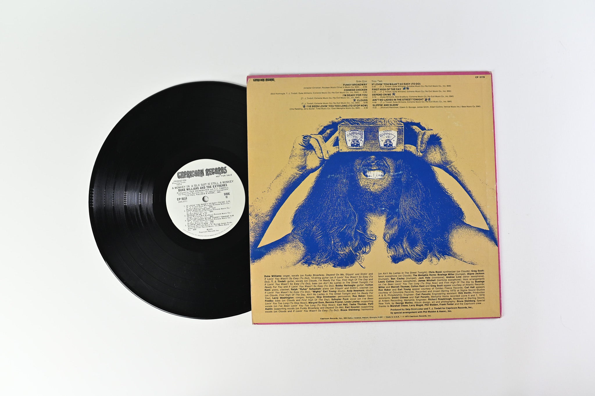 Duke Williams And The Extremes - A Monkey In A Silk Suit Is Still A Monkey on Capricorn Promo