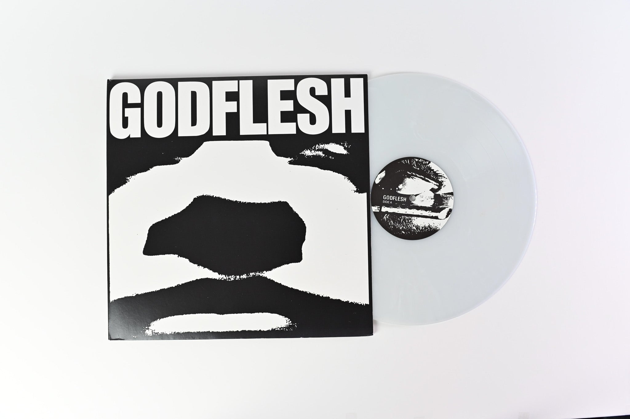 Godflesh - Godflesh on Earache Ltd Clear with White Marbled Reissue
