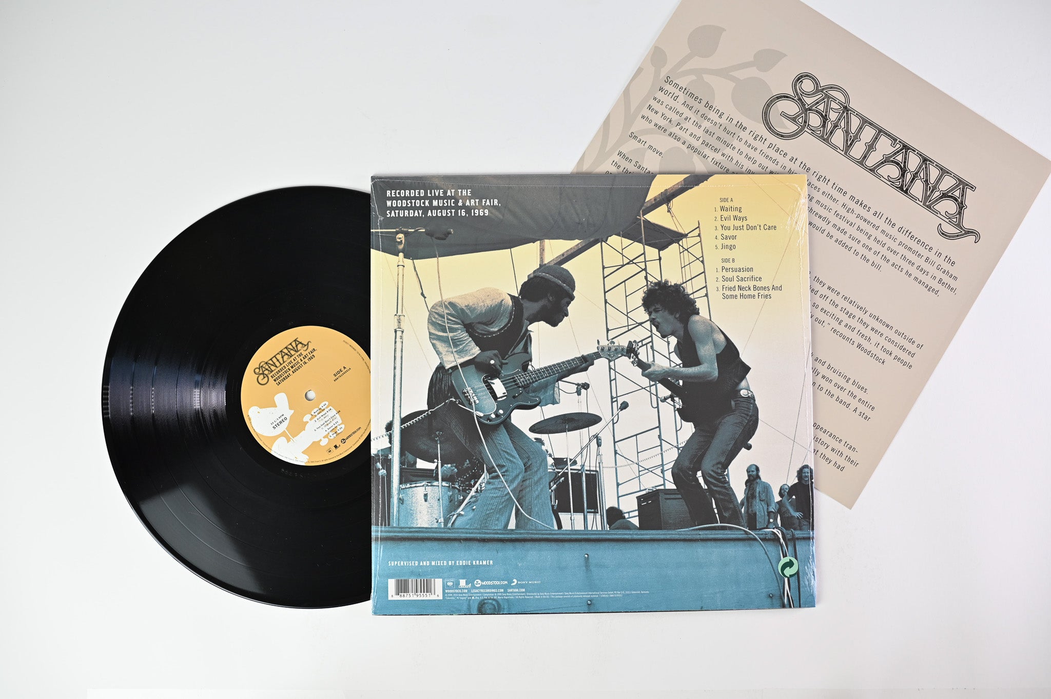 Santana - Woodstock (Saturday, August 16, 1969) on Columbia / Legacy - RSD 2017