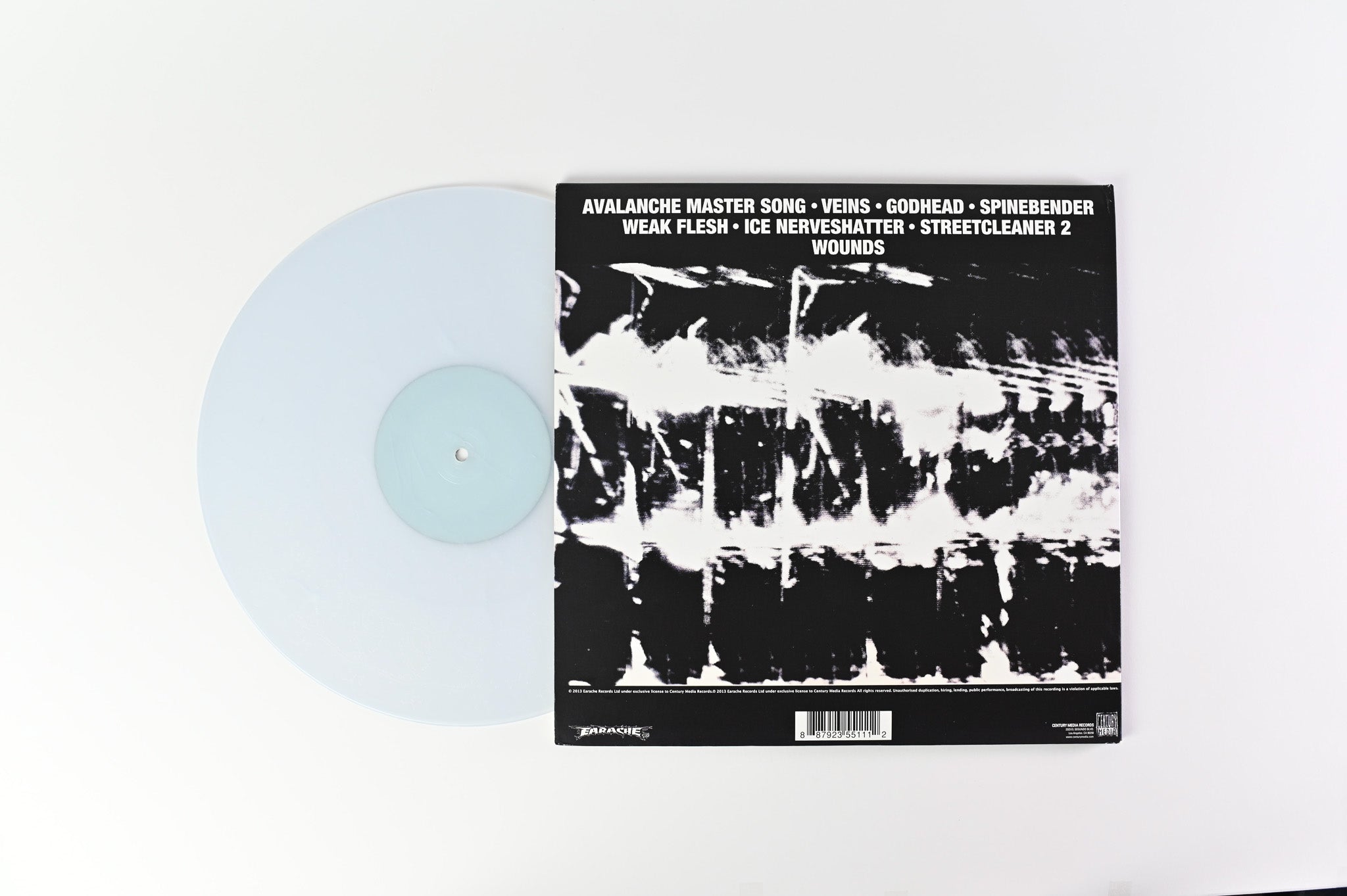 Godflesh - Godflesh on Earache Ltd Clear with White Marbled Reissue