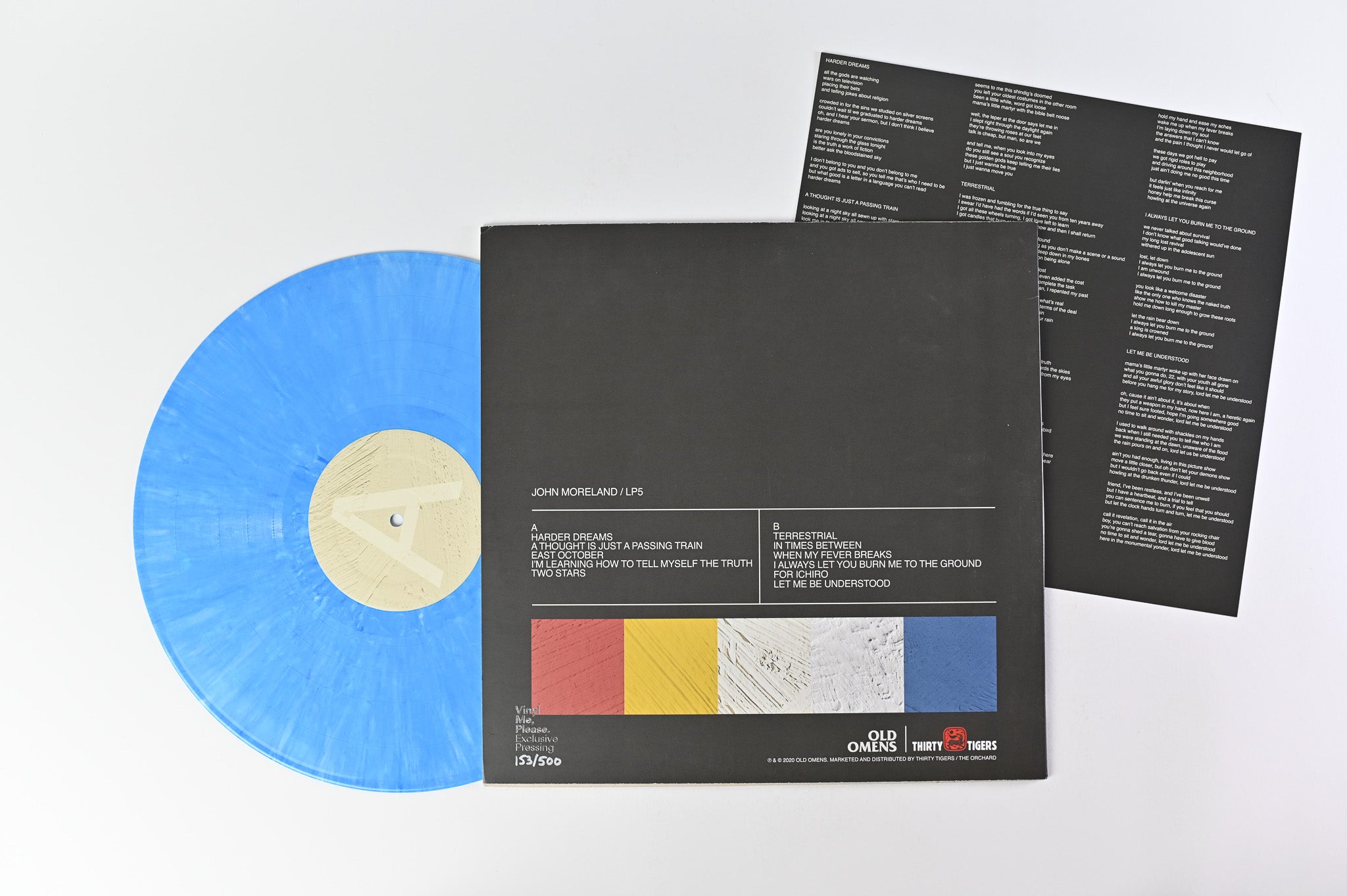 John Moreland - LP5 on Old Omens Ltd Numbered Vinyl Me Please Sky Blue