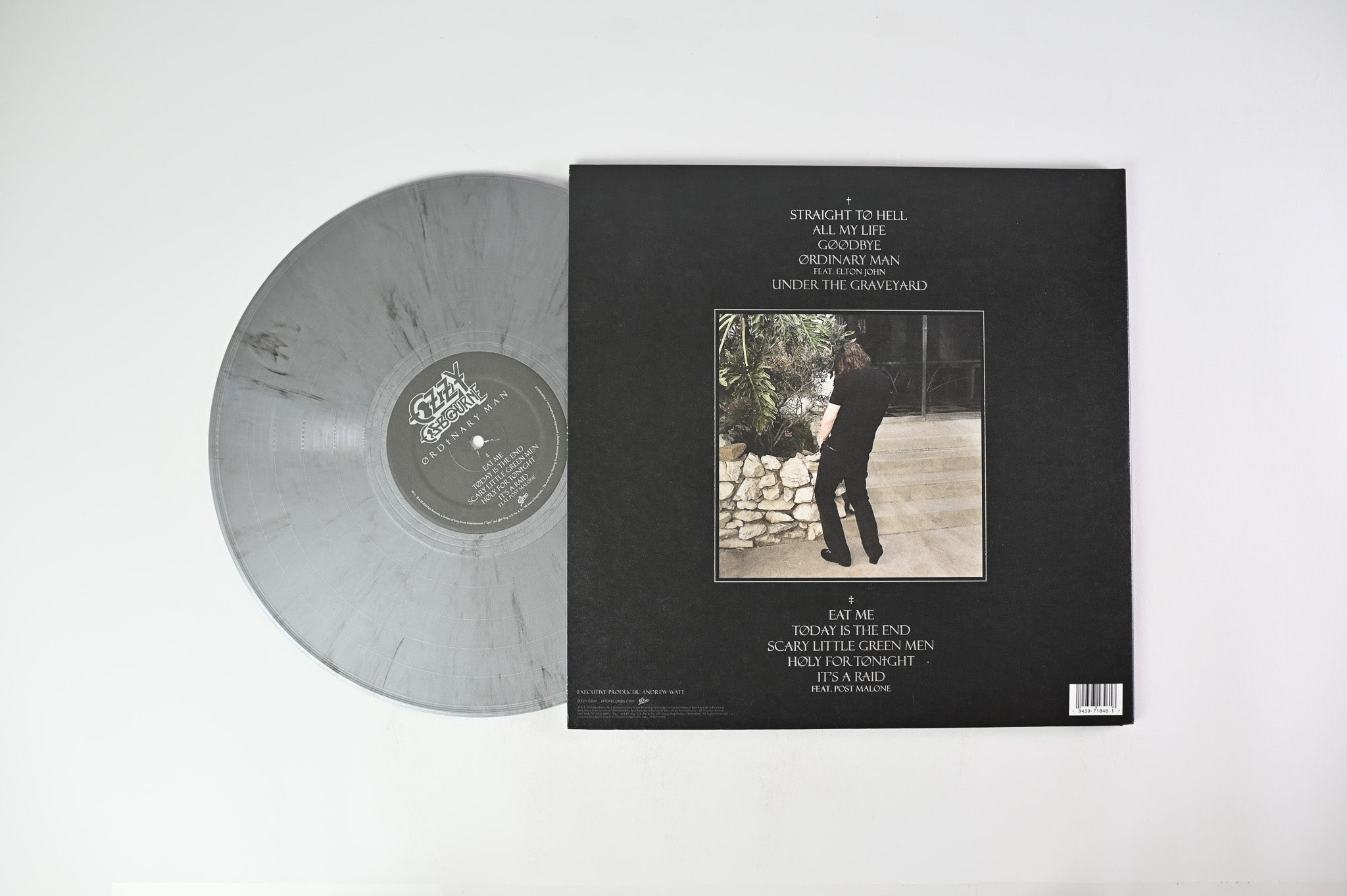 Ozzy Osbourne - Ordinary Man on Epic - Silver Smoke Vinyl