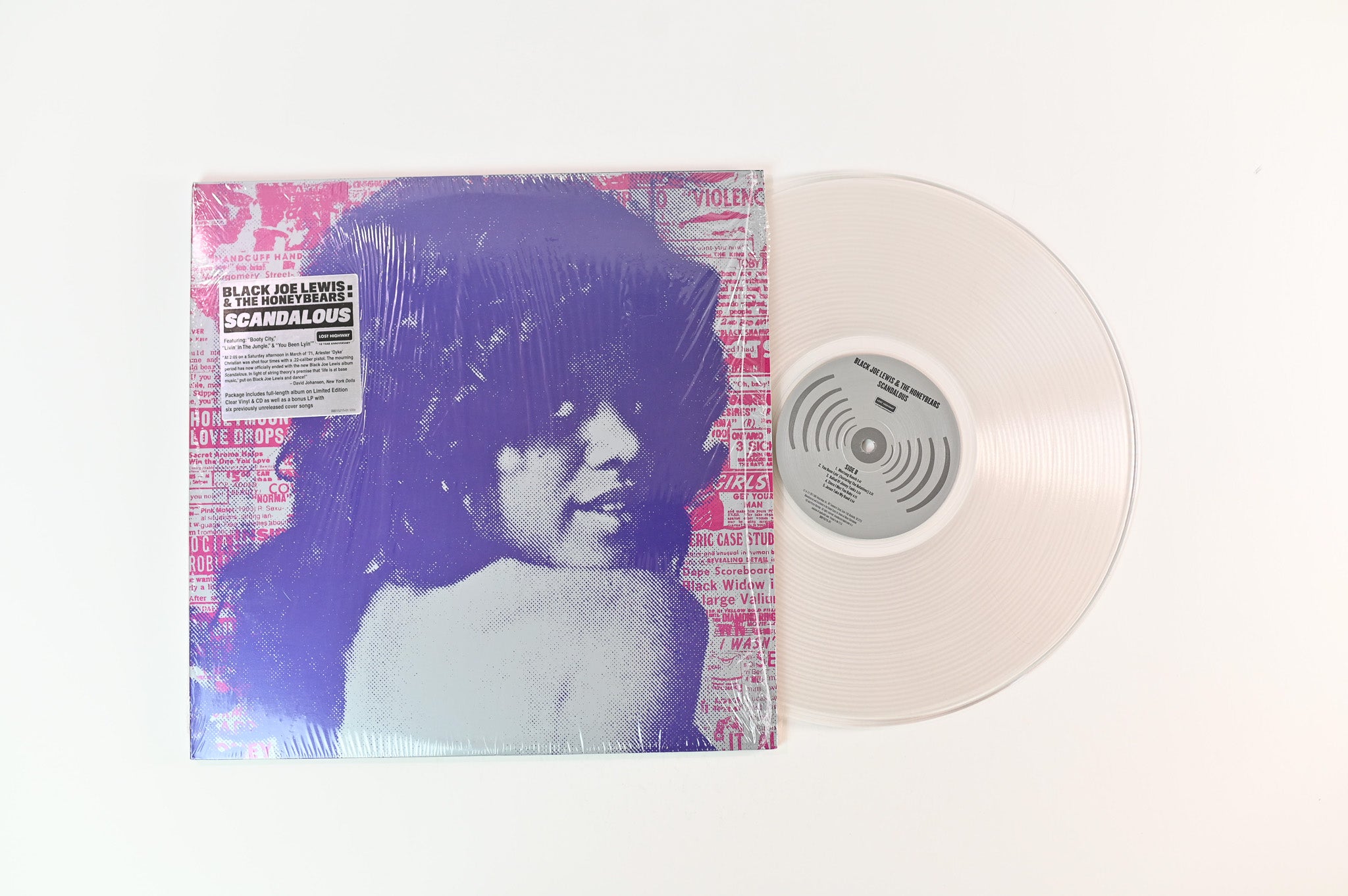 Black Joe Lewis & The Honeybears - Scandalous on Lost Highway - Clear/Black Vinyl