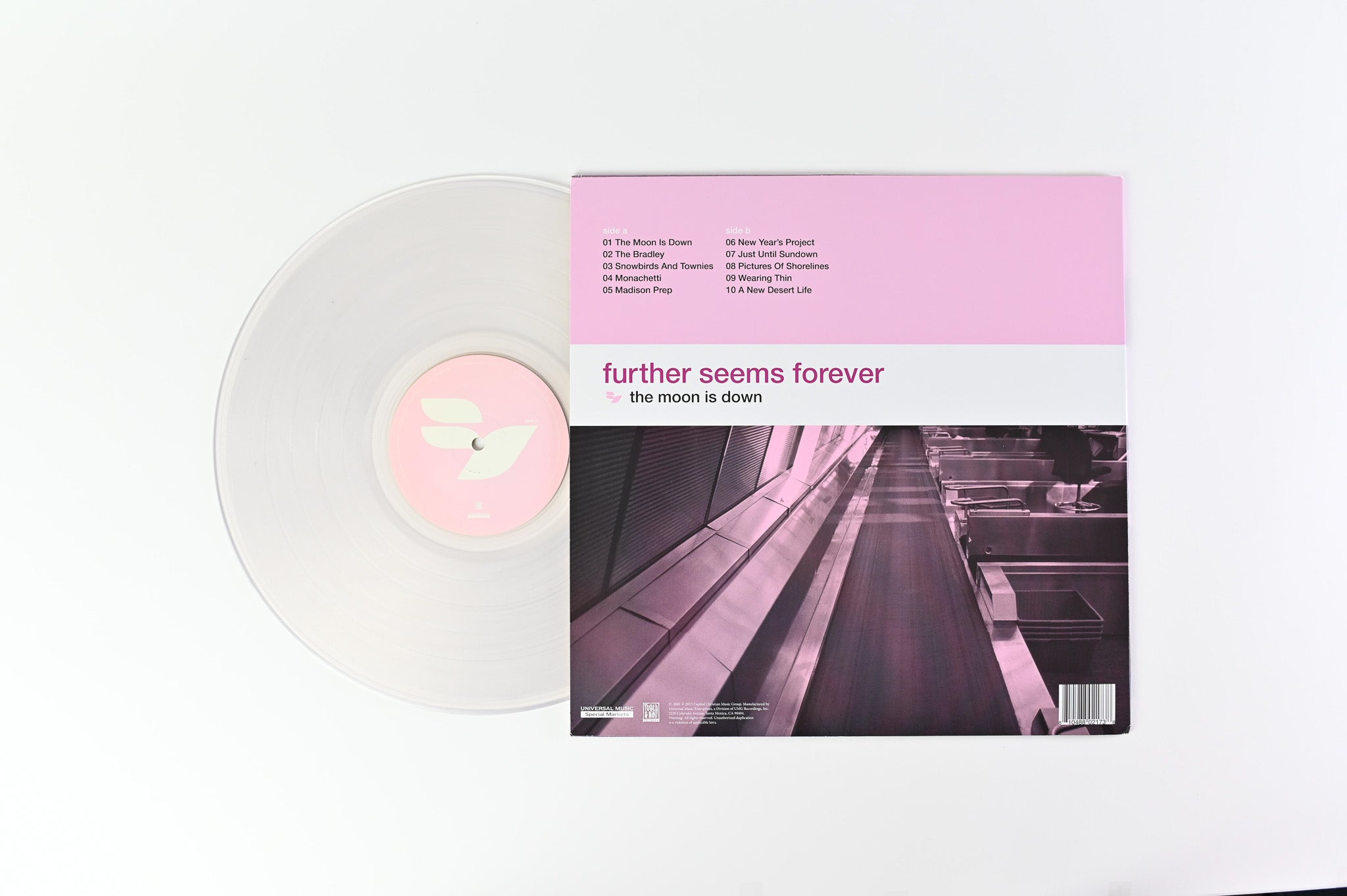 Further Seems Forever - The Moon Is Down on Tooth & Nail Records Clear Vinyl