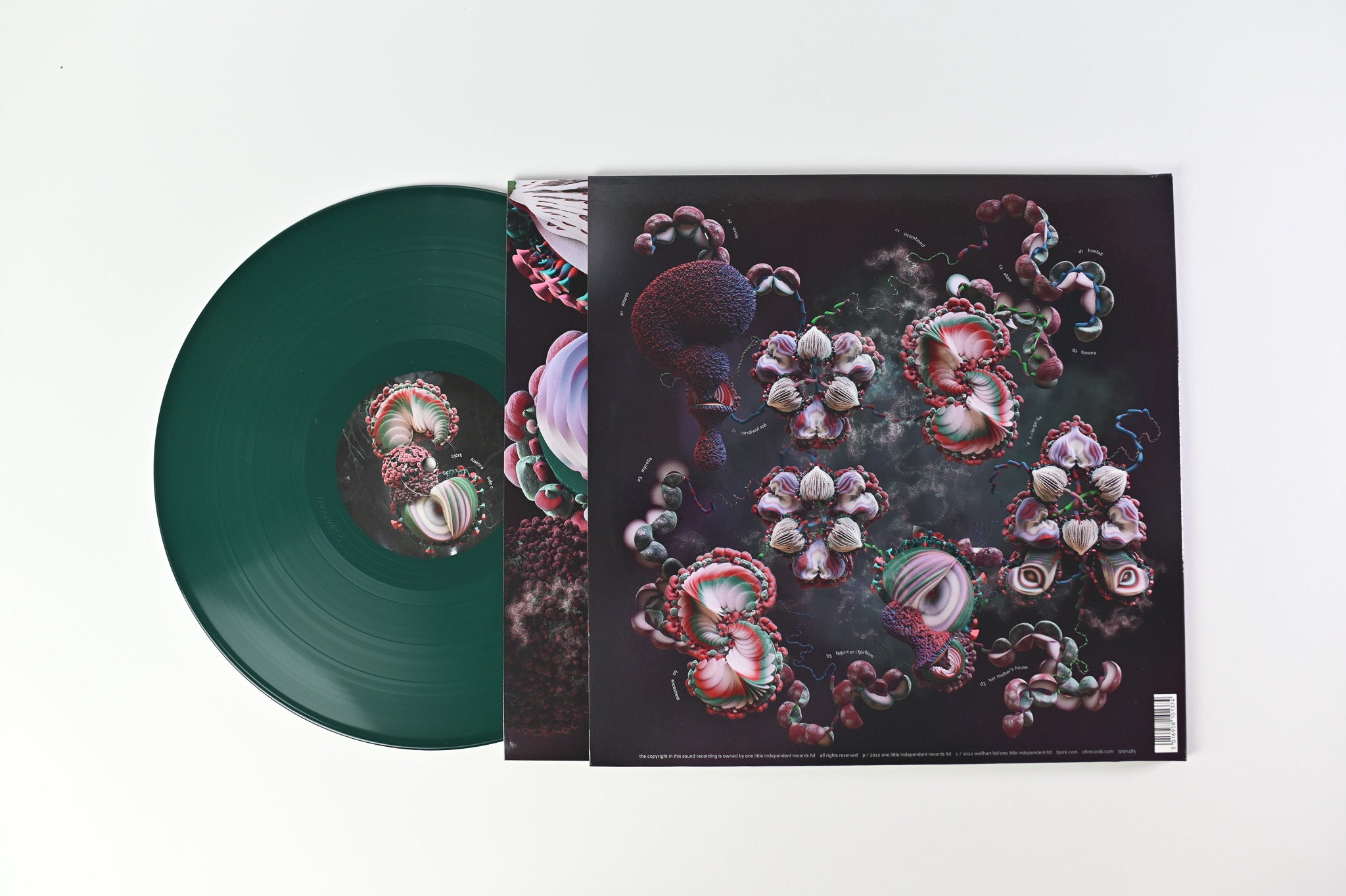 Björk - Fossora on One Little Independent Ltd Dark Green Vinyl