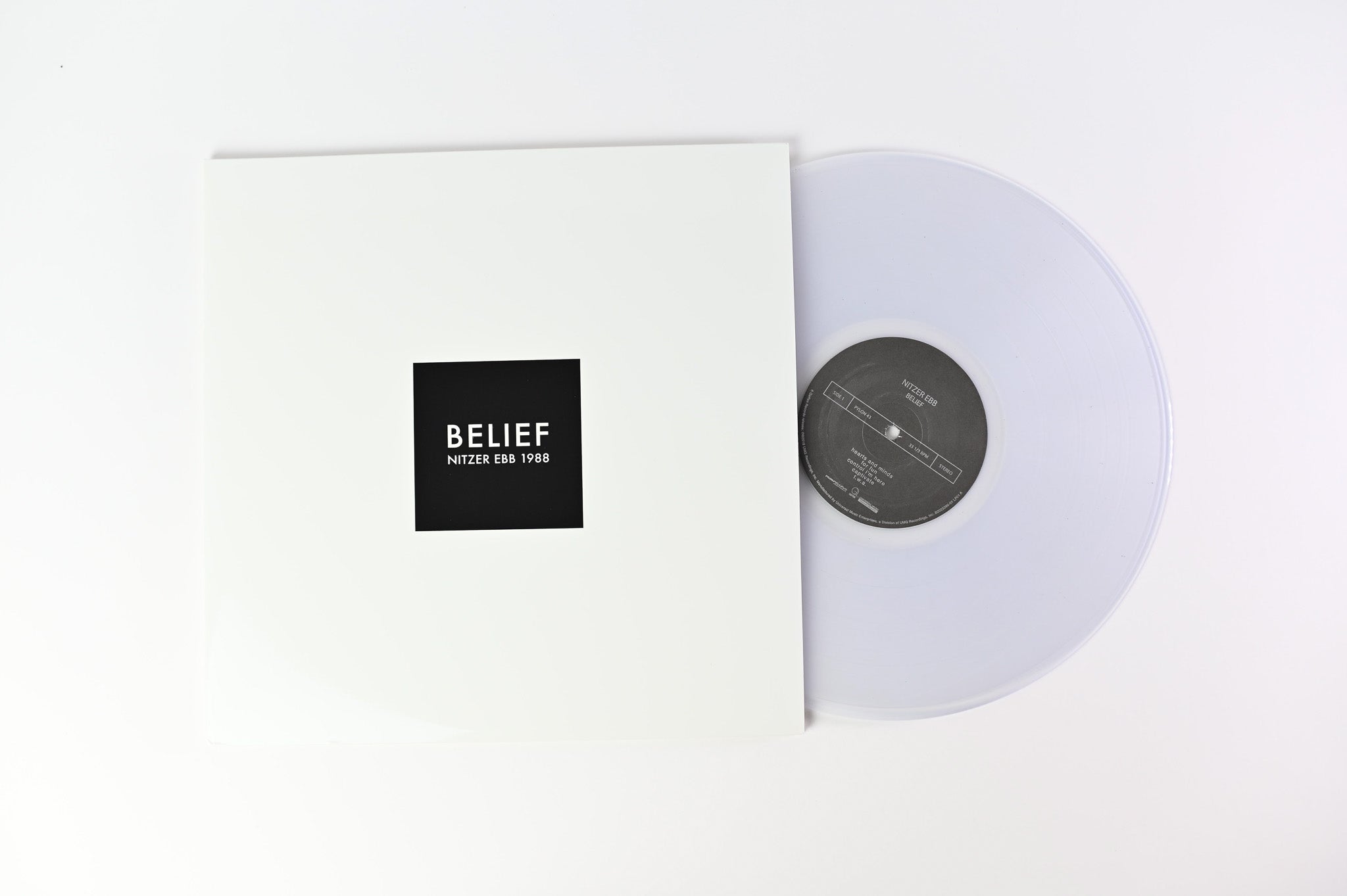 Nitzer Ebb - Belief on Pylon RSD Ltd Clear Reissue