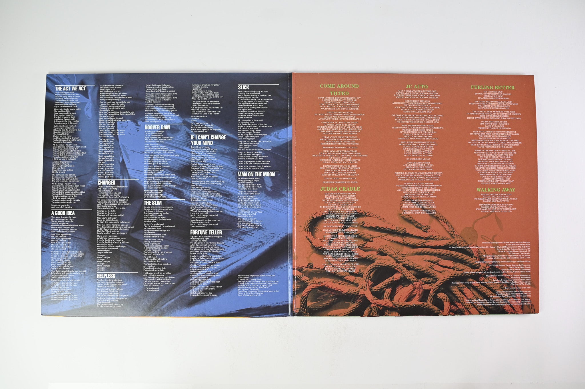 Sugar - Copper Blue / Beaster on Merge Records Blue Marble Vinyl