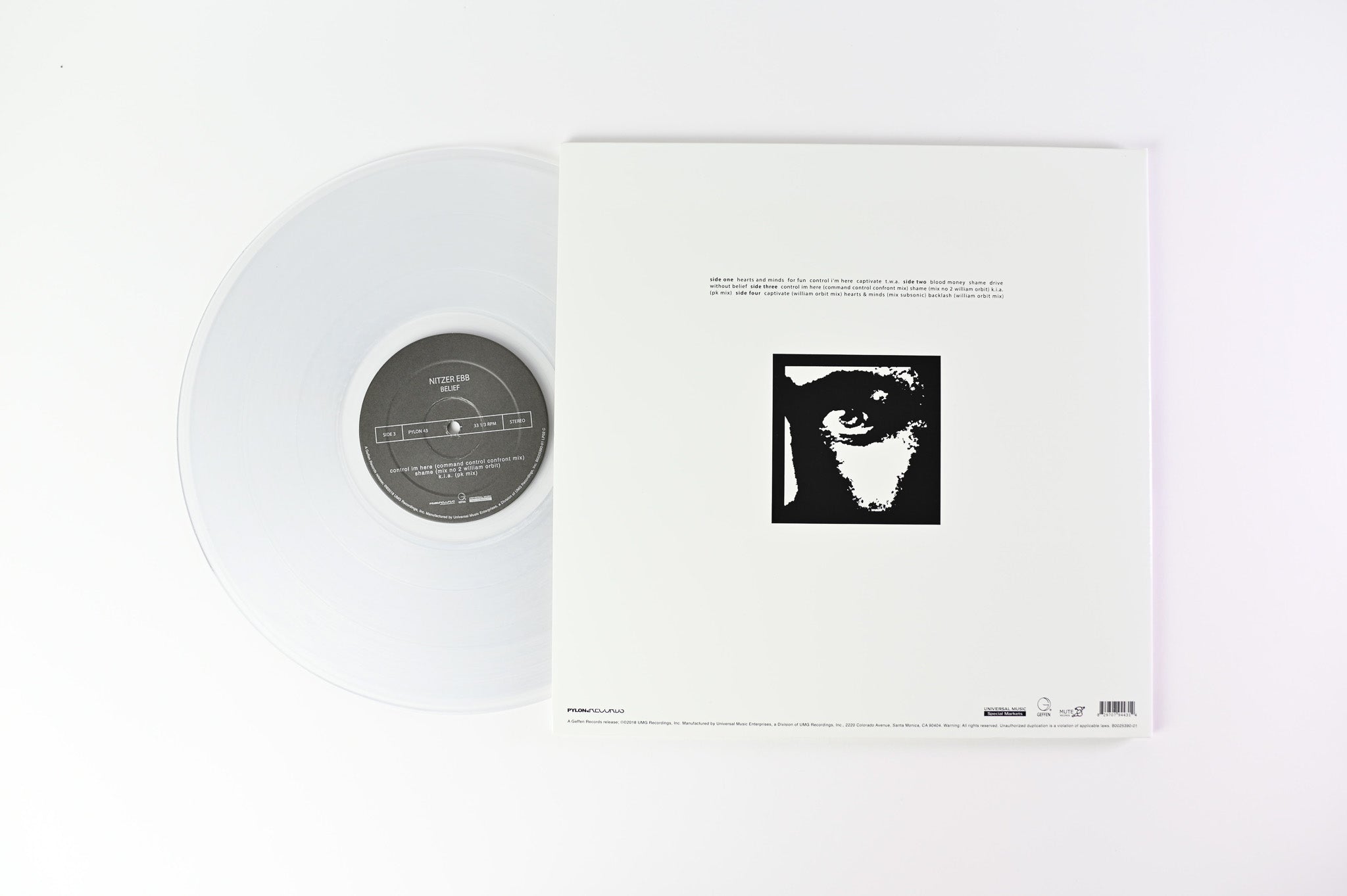 Nitzer Ebb - Belief on Pylon RSD Ltd Clear Reissue