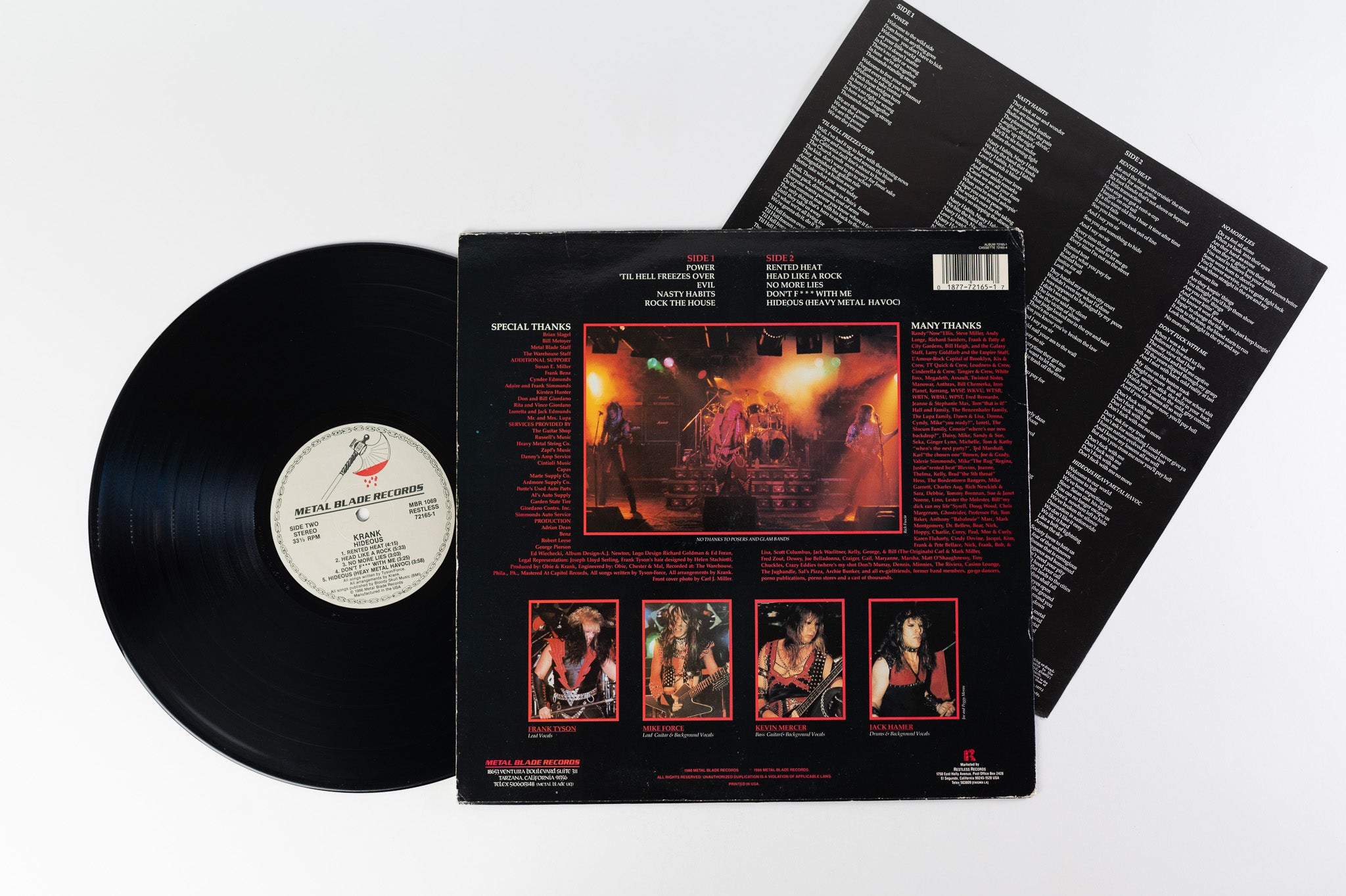 Krank - Hideous on Metal Blade