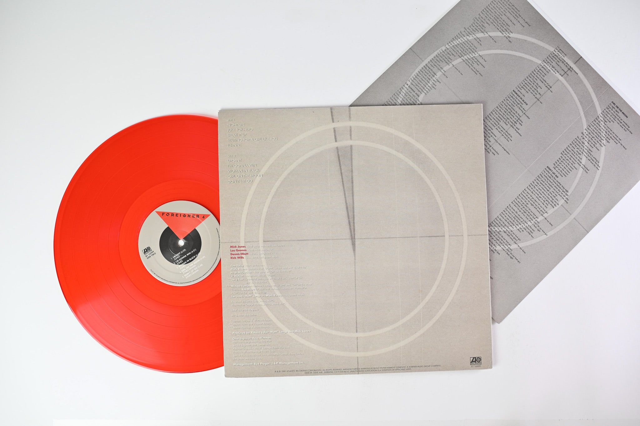 Foreigner - 4 on Atlantic - Red Vinyl