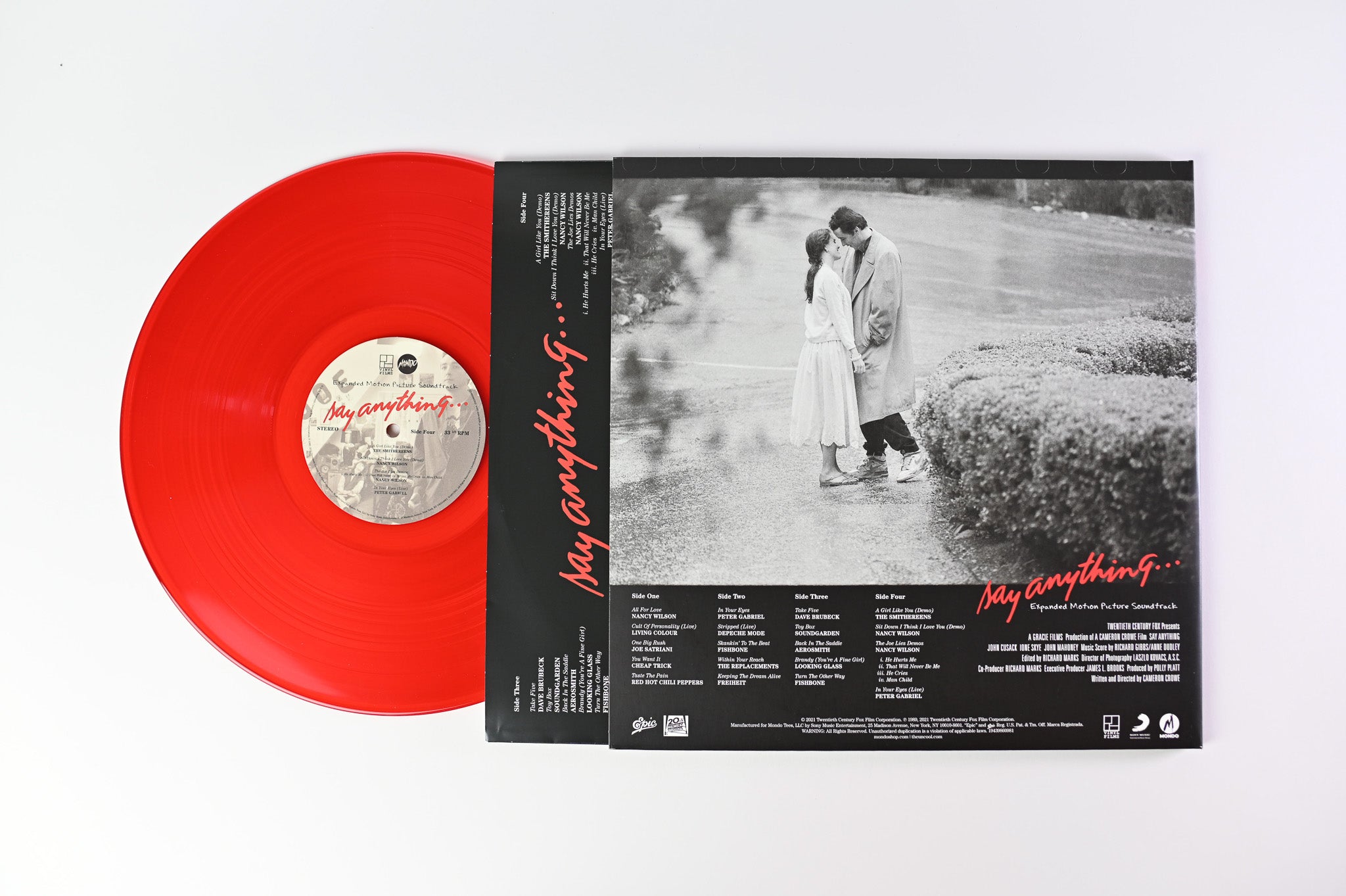 Various - Say Anything... (Expanded Motion Picture Soundtrack) on Epic Red Translucent Reissue