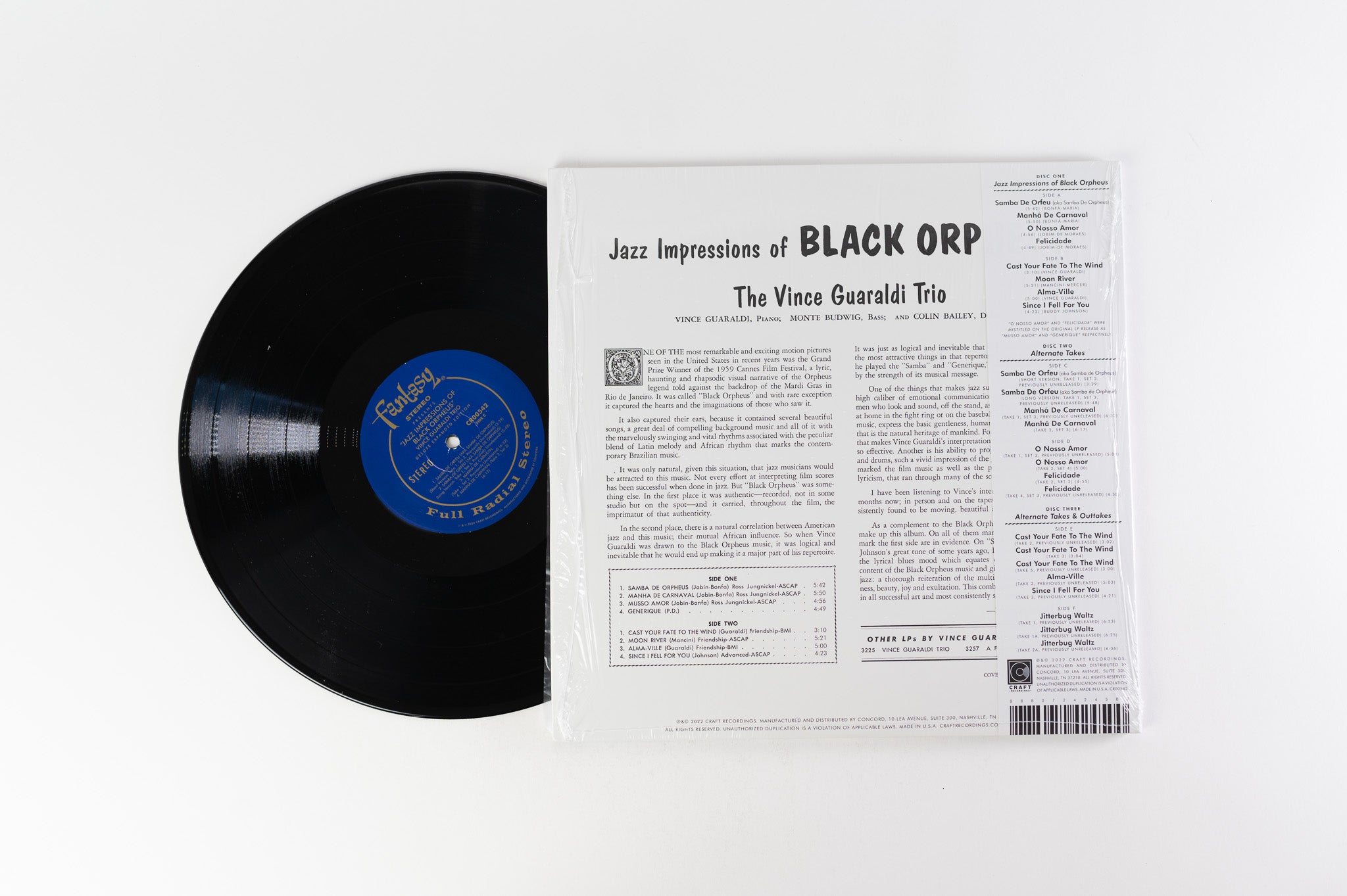 Vince Guaraldi Trio - Jazz Impressions Of Black Orpheus Reissue on Craft Recordings