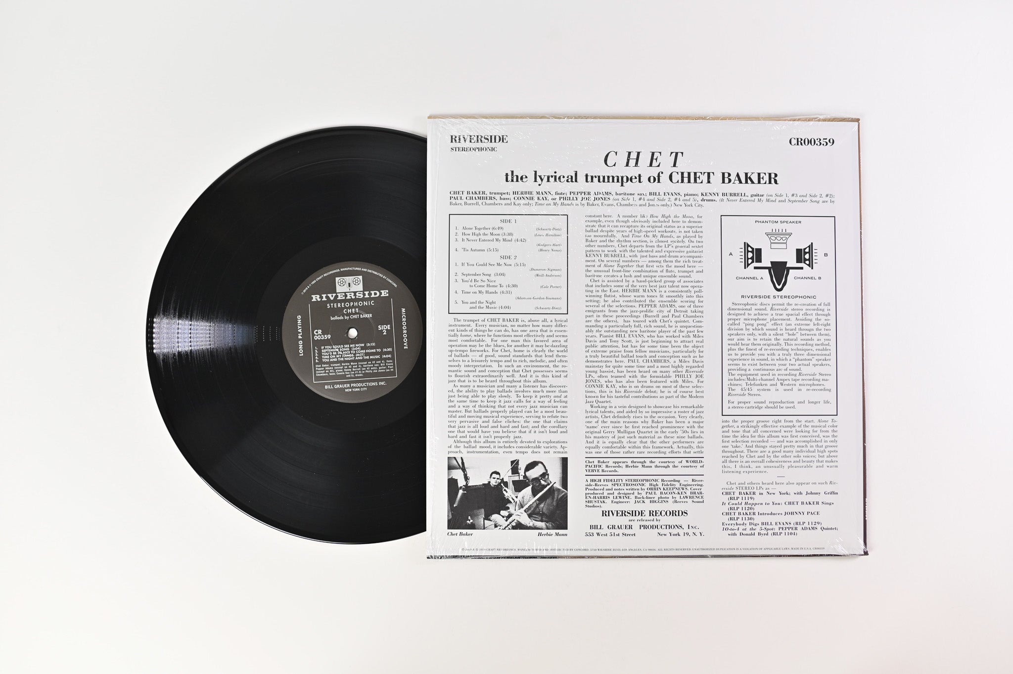 Chet Baker - Chet on Riverside Records / Craft - Stereo