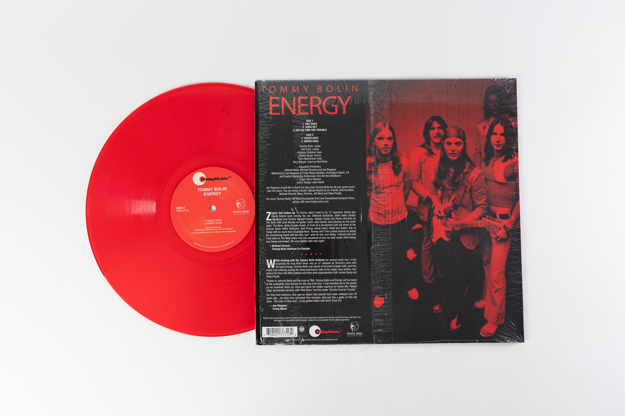 Tommy Bolin - Energy on Friday Music Red Translucent Vinyl